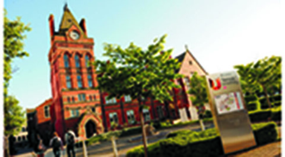 Teesside University’s Middlesbrough campus; illustrative location image.