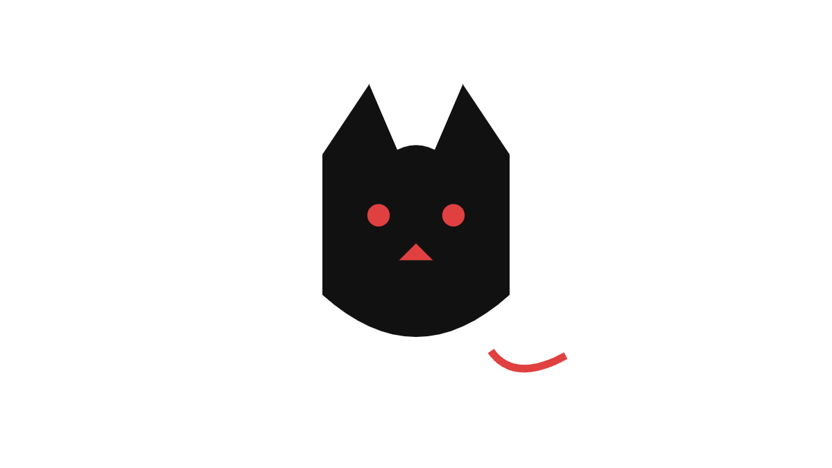 Text-free editorial illustration for Needle Felting: Halloween Cat.