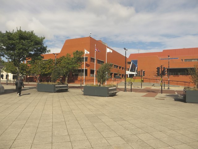 Archive view of Hartlepool Civic Centre, photographed in September 2018.