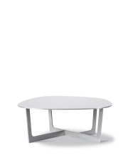 Insula Table - Brushed aluminium, clear matt powder coating