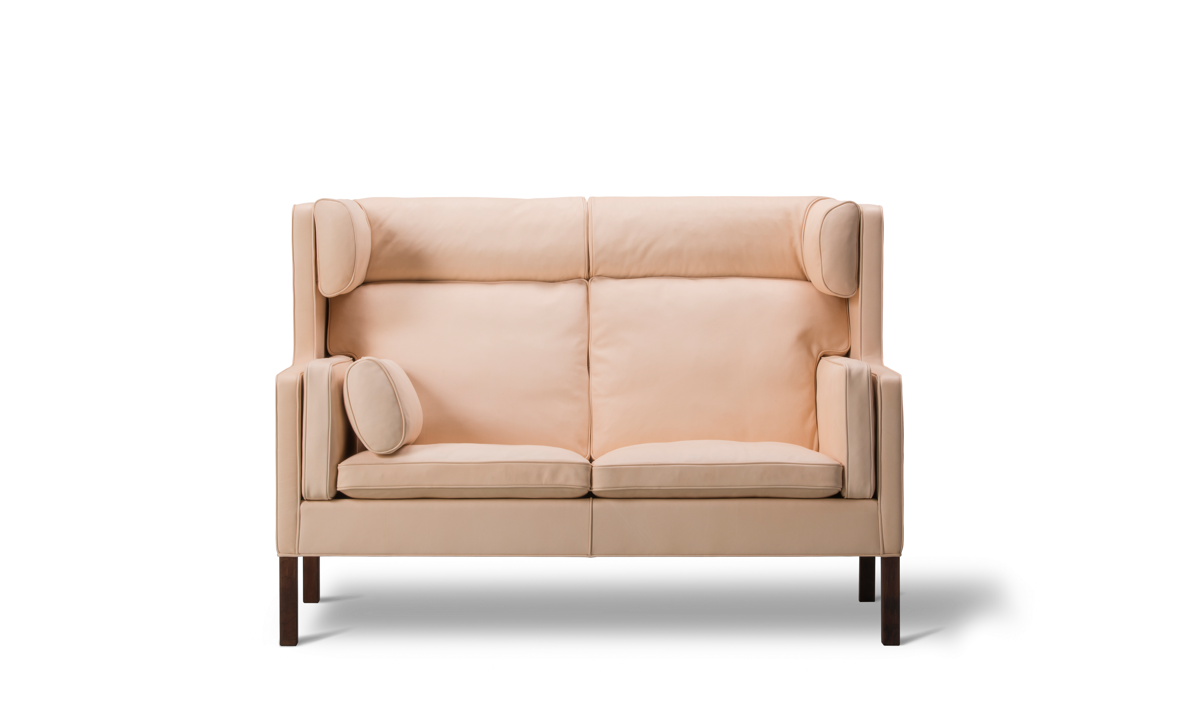 Mogensen 2292 Coupé Sofa - Leather 90 Vegeta / Smoked oak