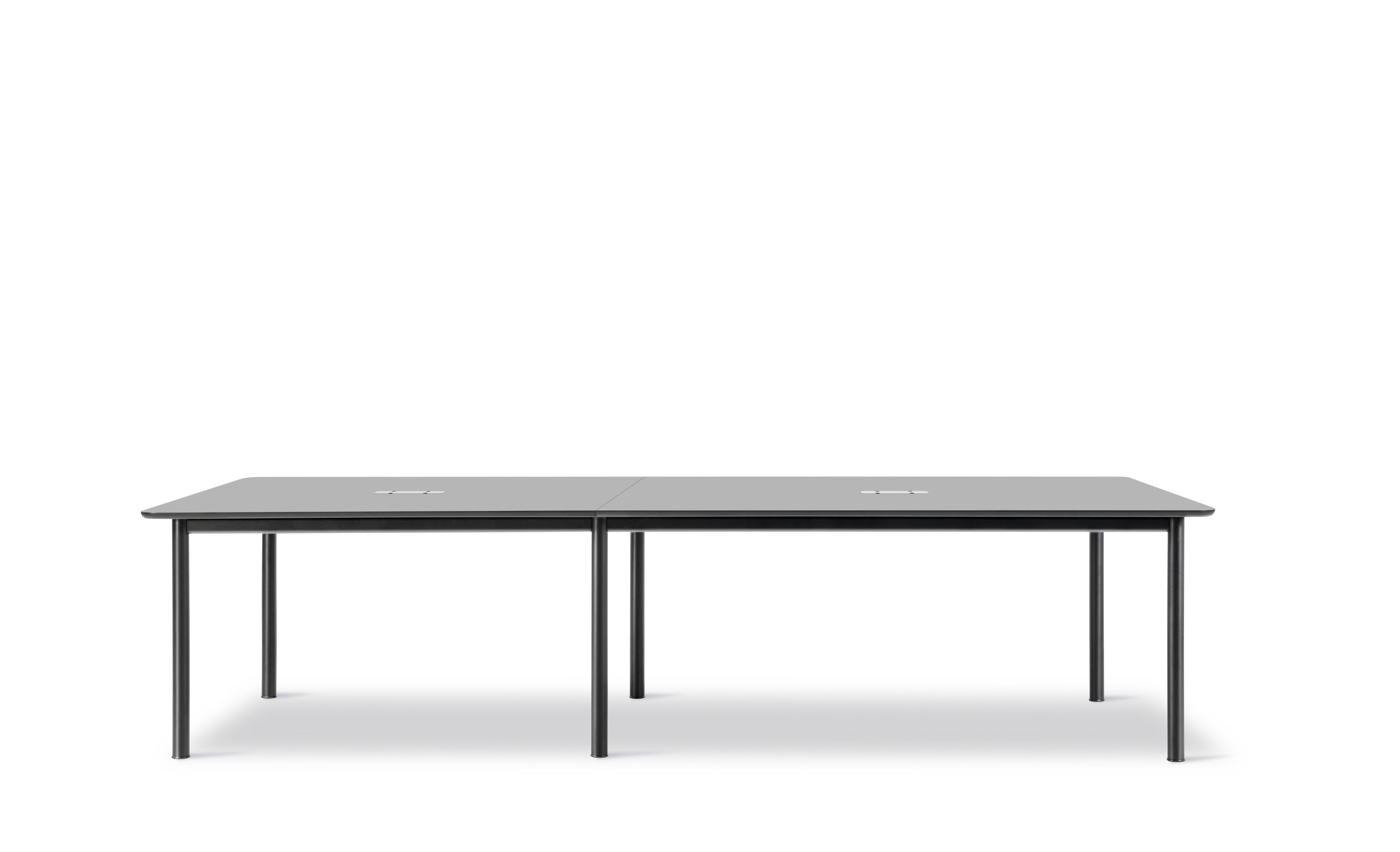 Plan Table Modular (configuration C) - Black Nano Laminate / Black frame