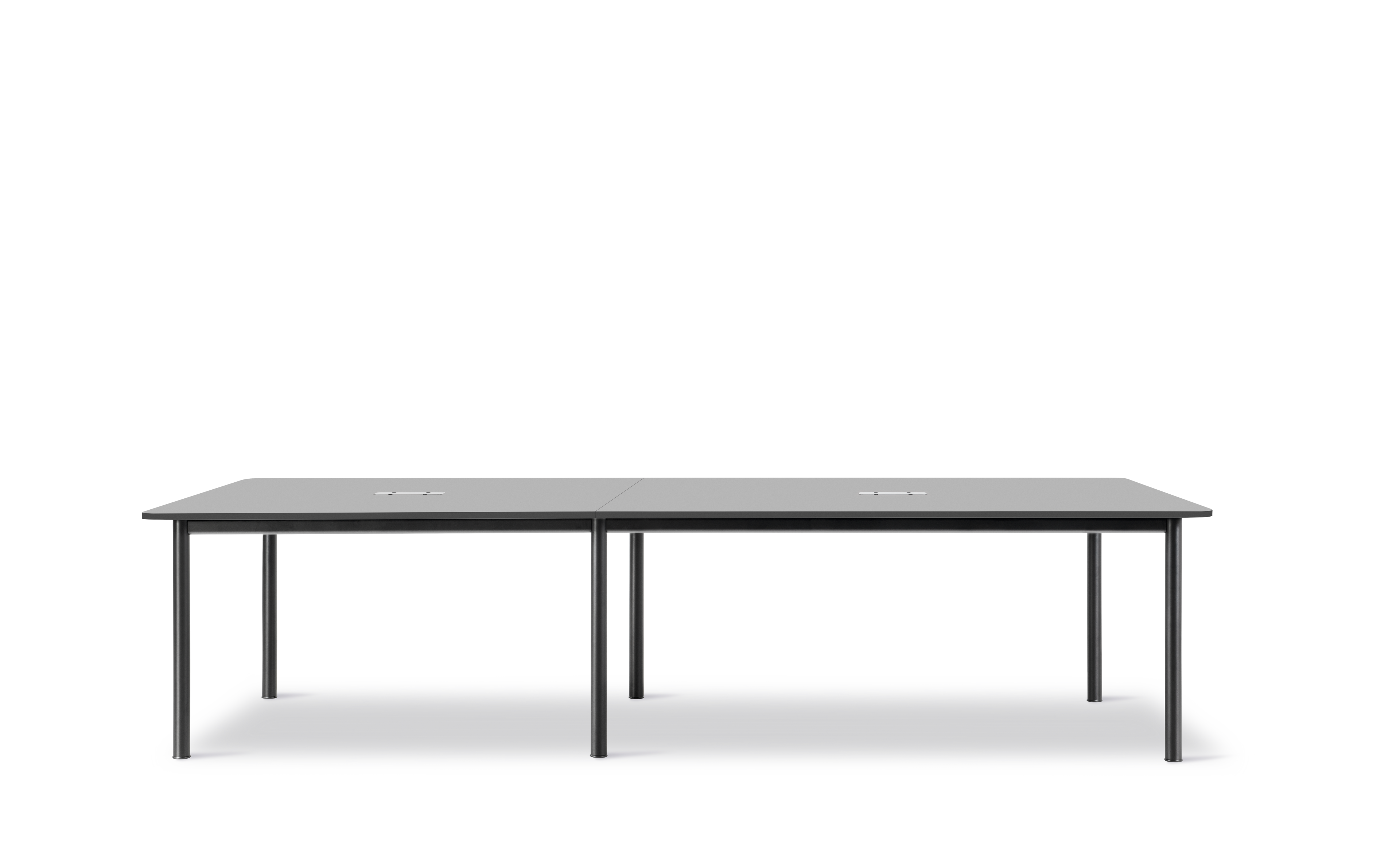 Plan Table Modular (Configuration D) - Black Fenix laminat / Black Frame