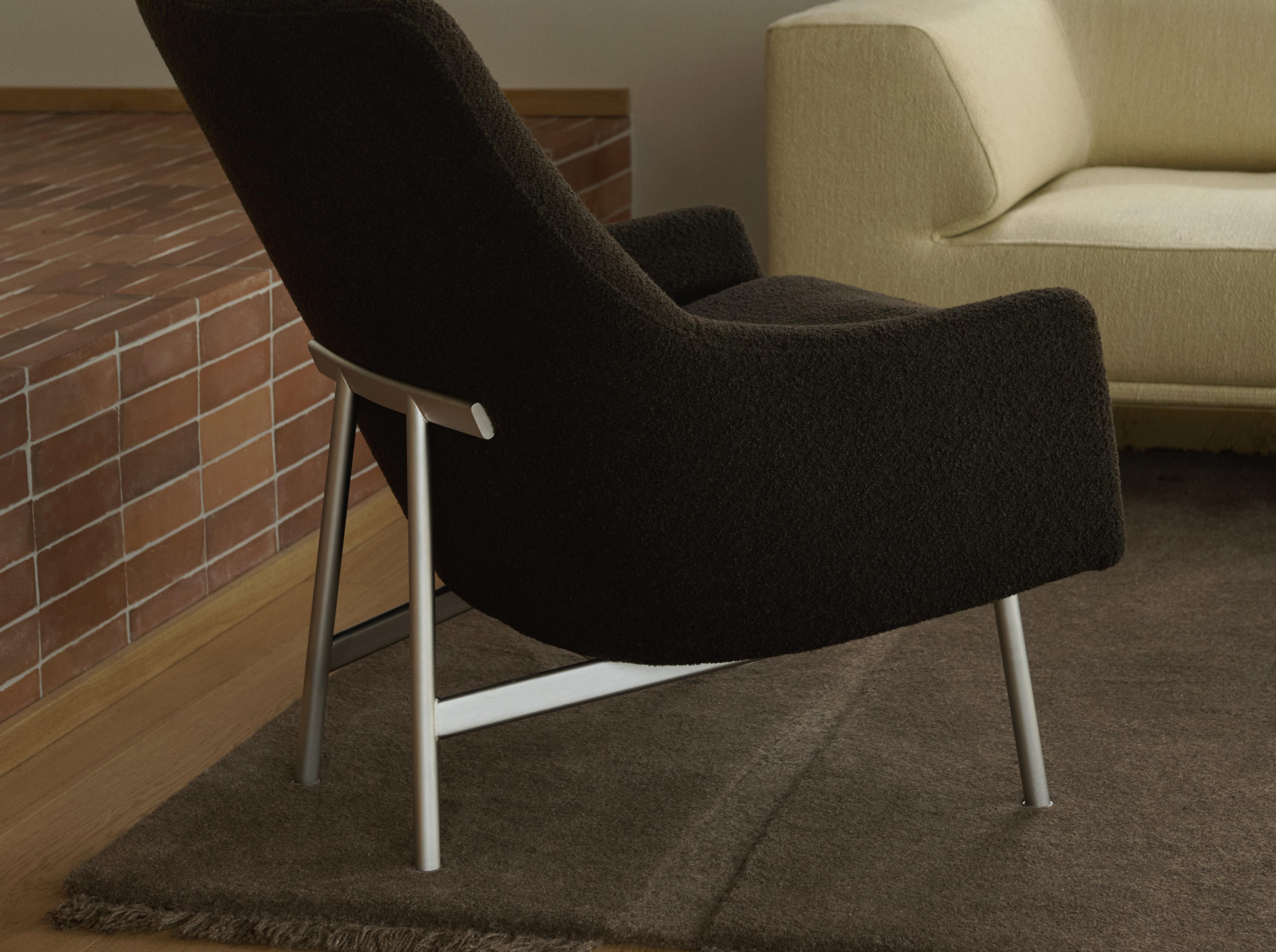 A-Chair - Baru 0390 / Brushed steel frame