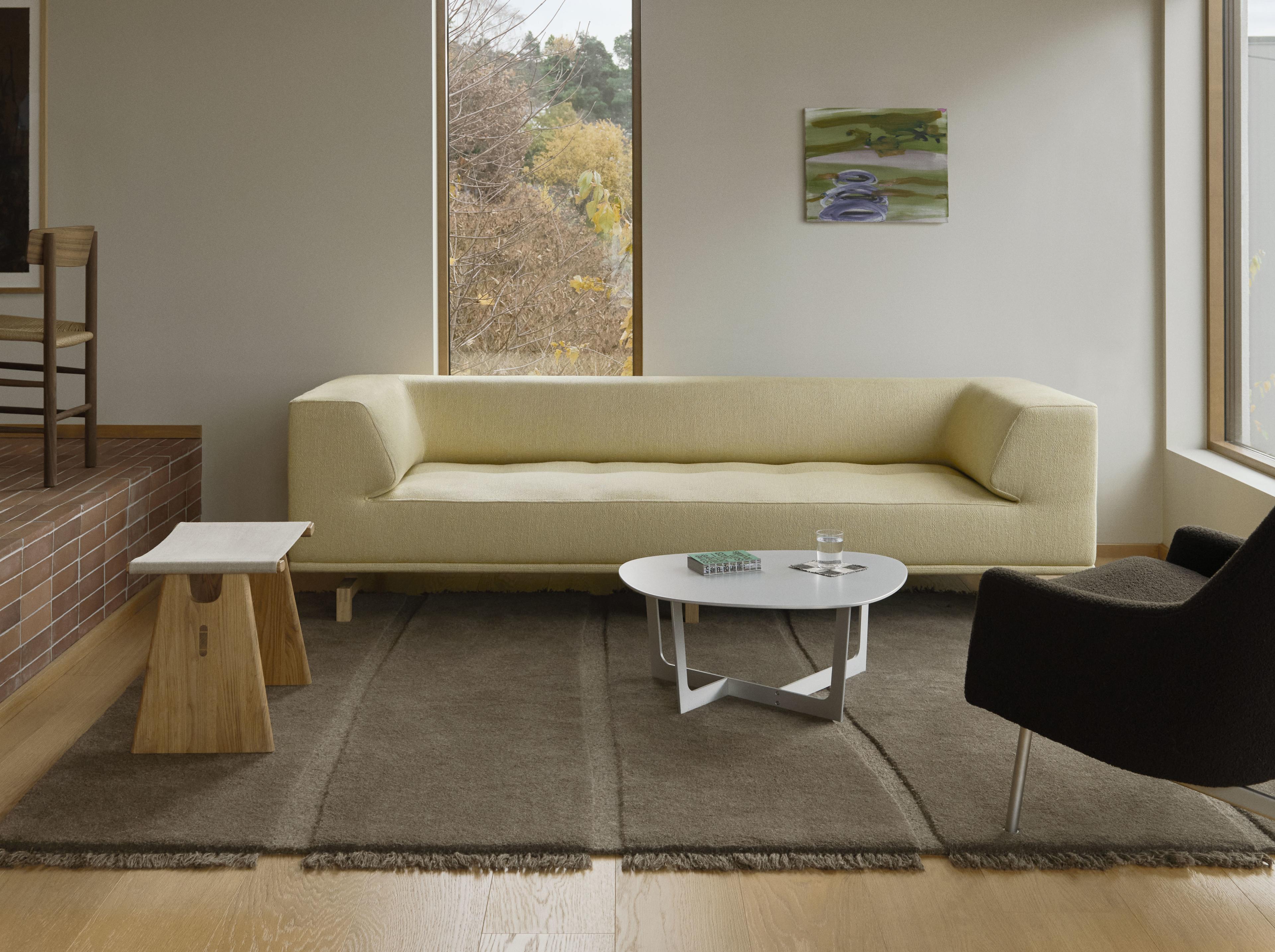 Insula Table - Brushed aluminium, clear matt powder coating