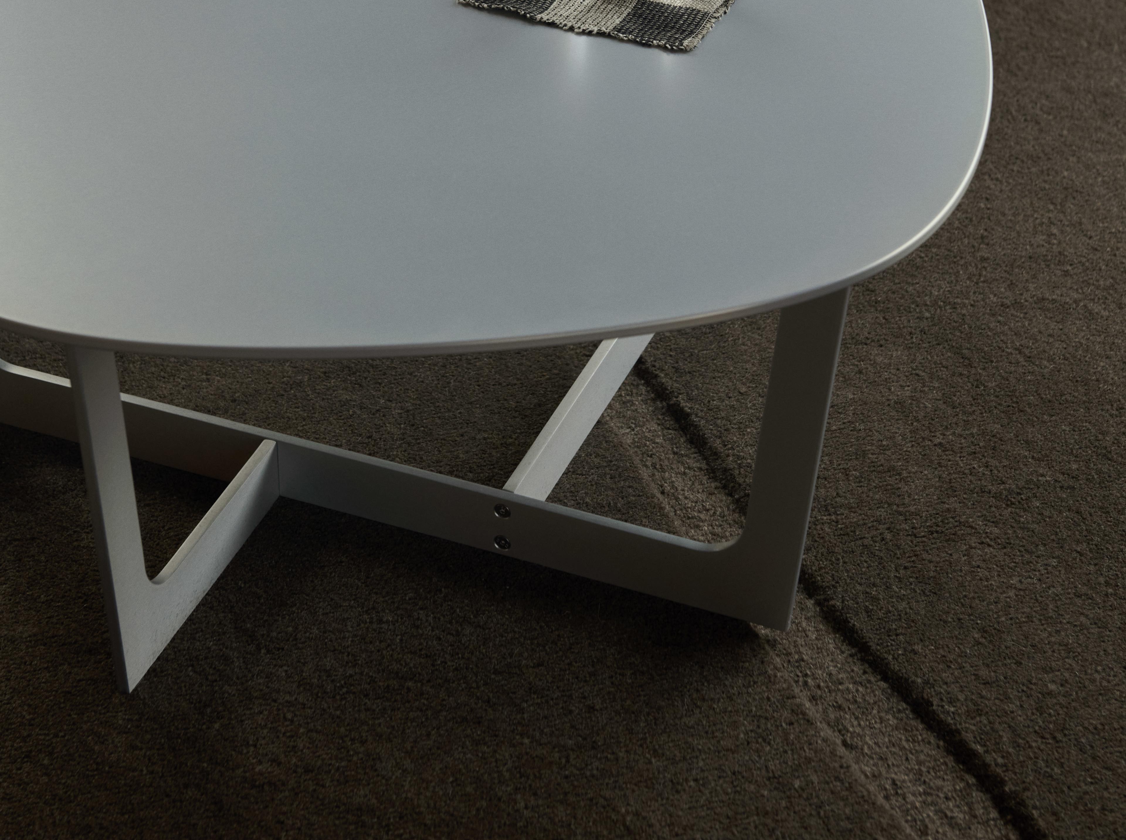 Insula Table - Brushed aluminium, clear matt powder coating