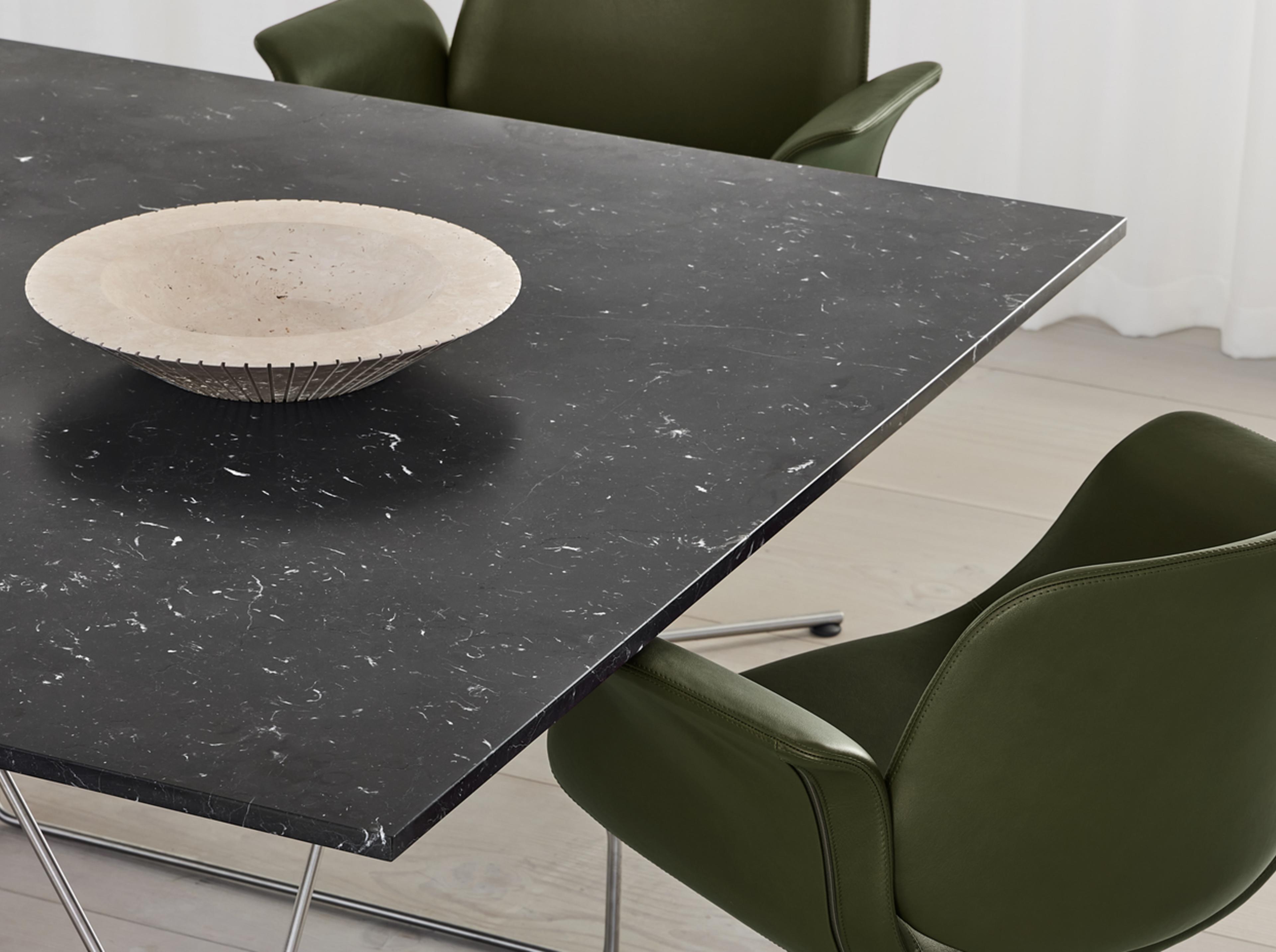 JG Table - Black Marquina / Black lacquered