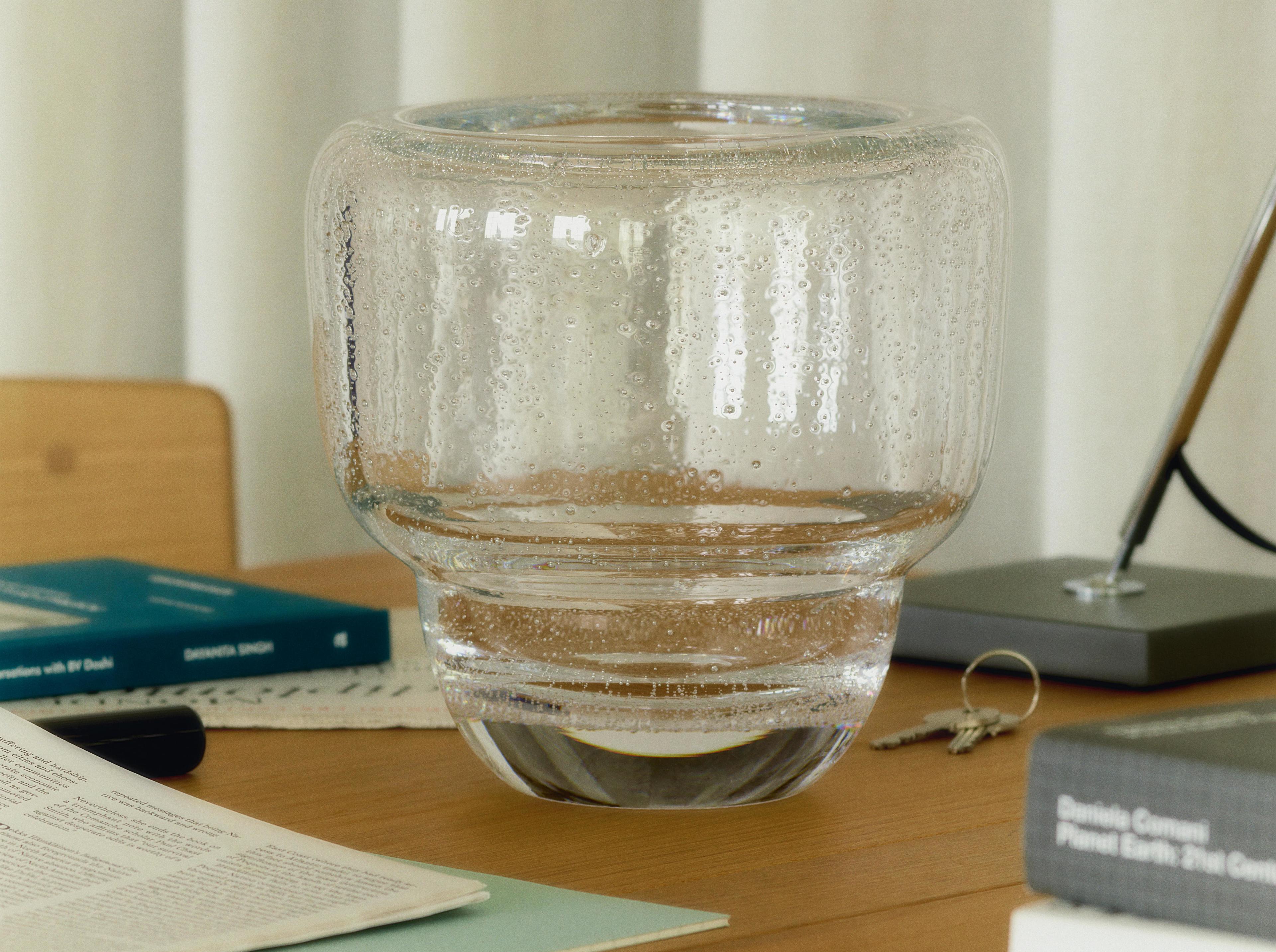 Tadaima Orb Vase - Clear Glass