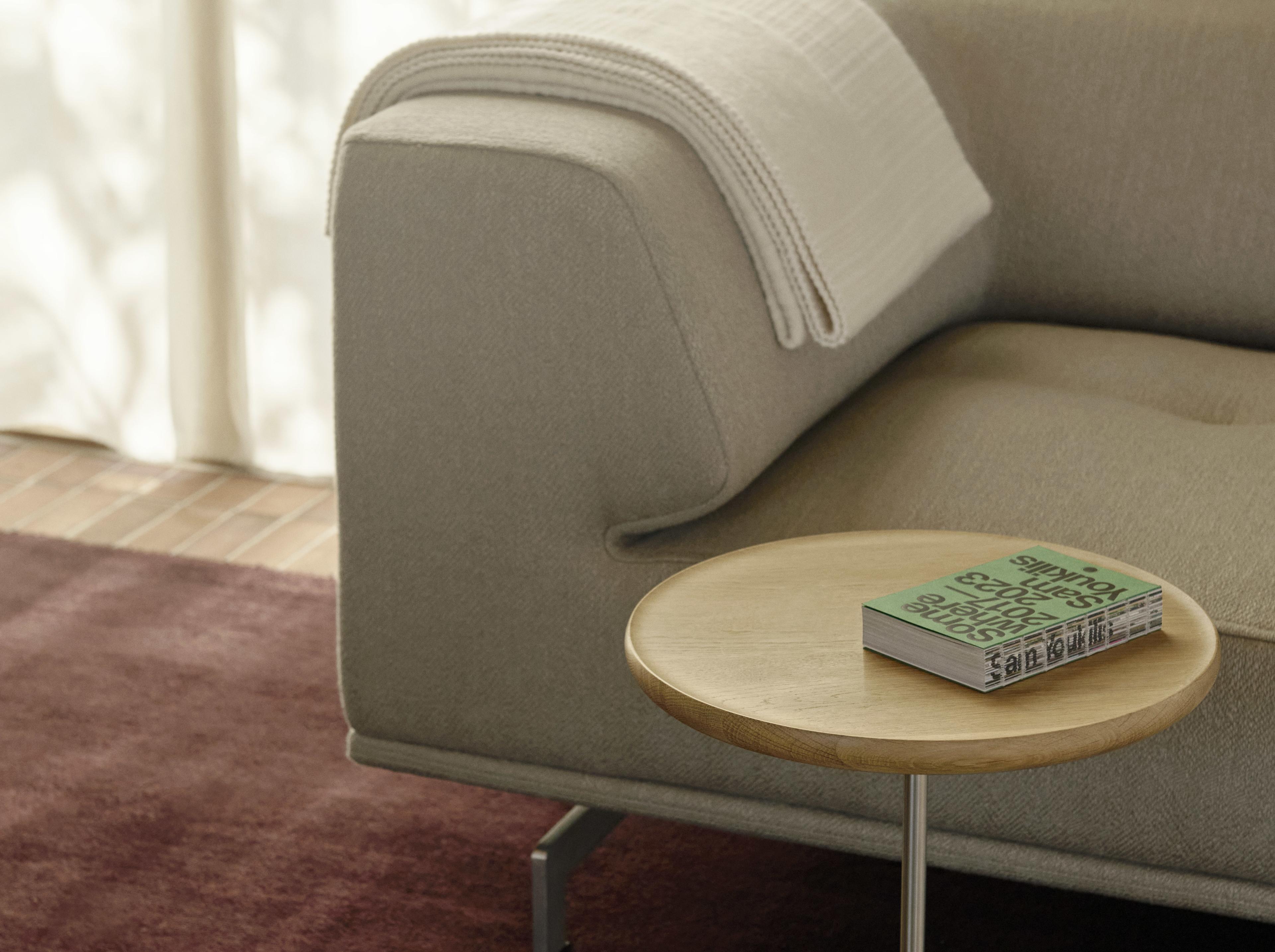 Pal Table - Oak light oil / Brushed steel