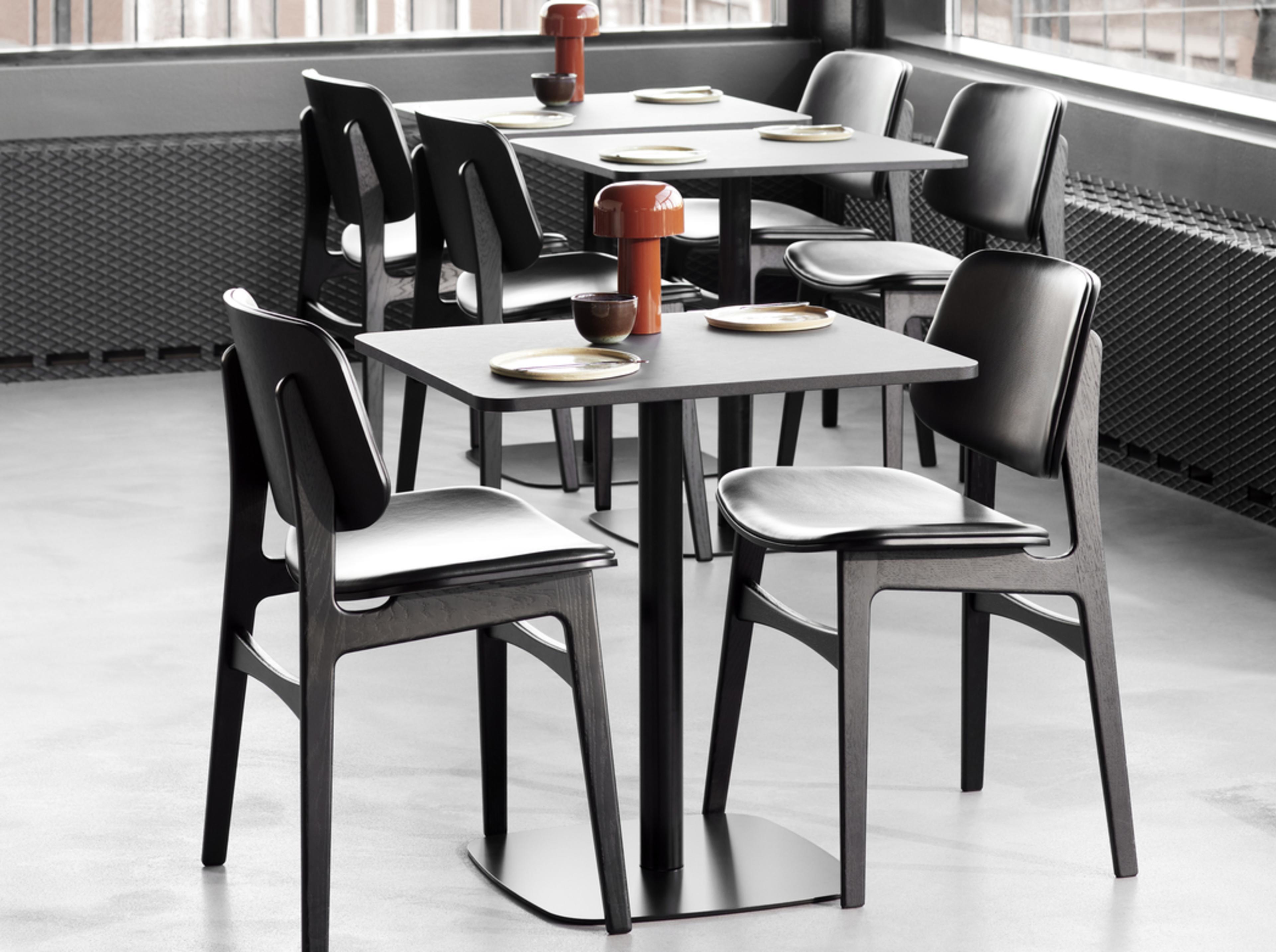 Søborg Chair - Leather 88 Primo / Black lacquered oak