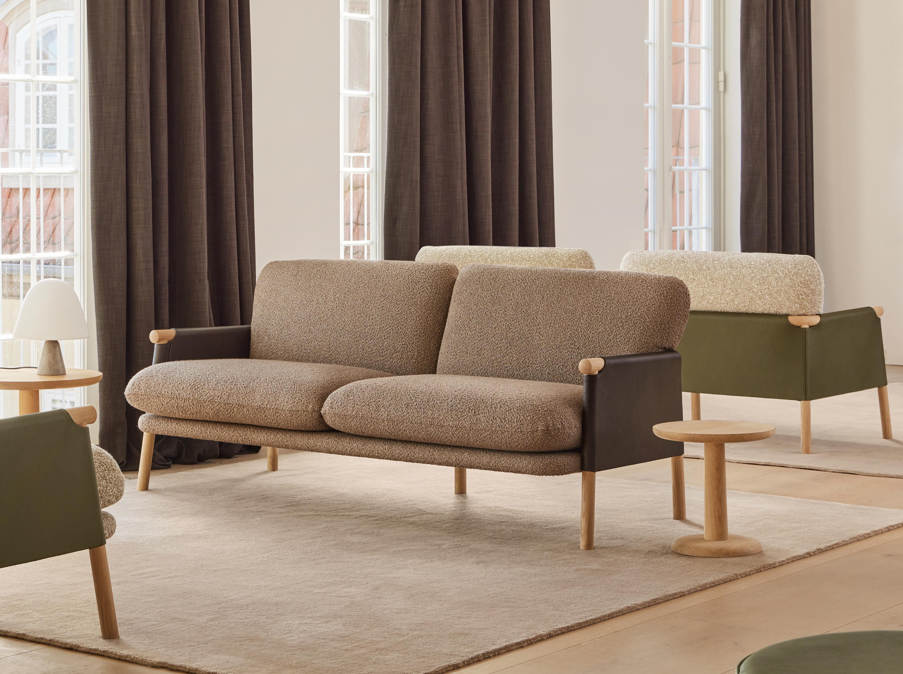 Savannah Sofa - Læder 906 Organic / Elle 02 / Eg lys olie