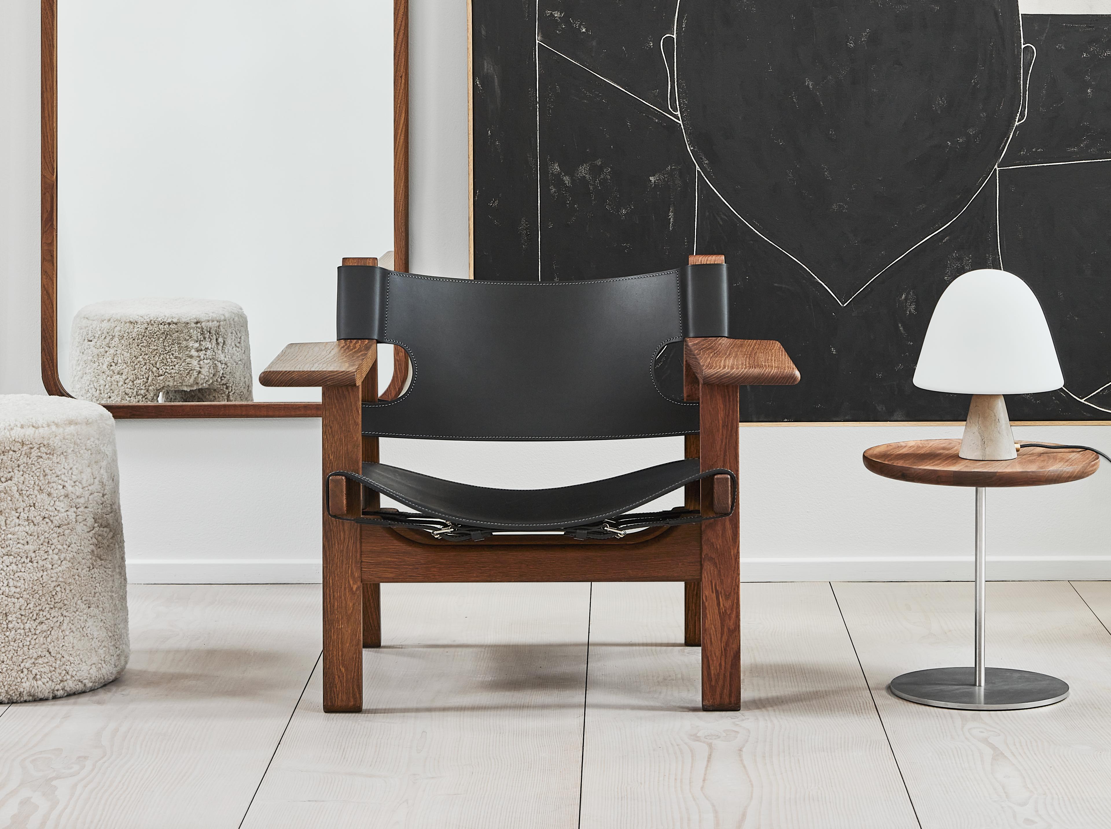 The Spanish Chair - Smoked oak / Black leather