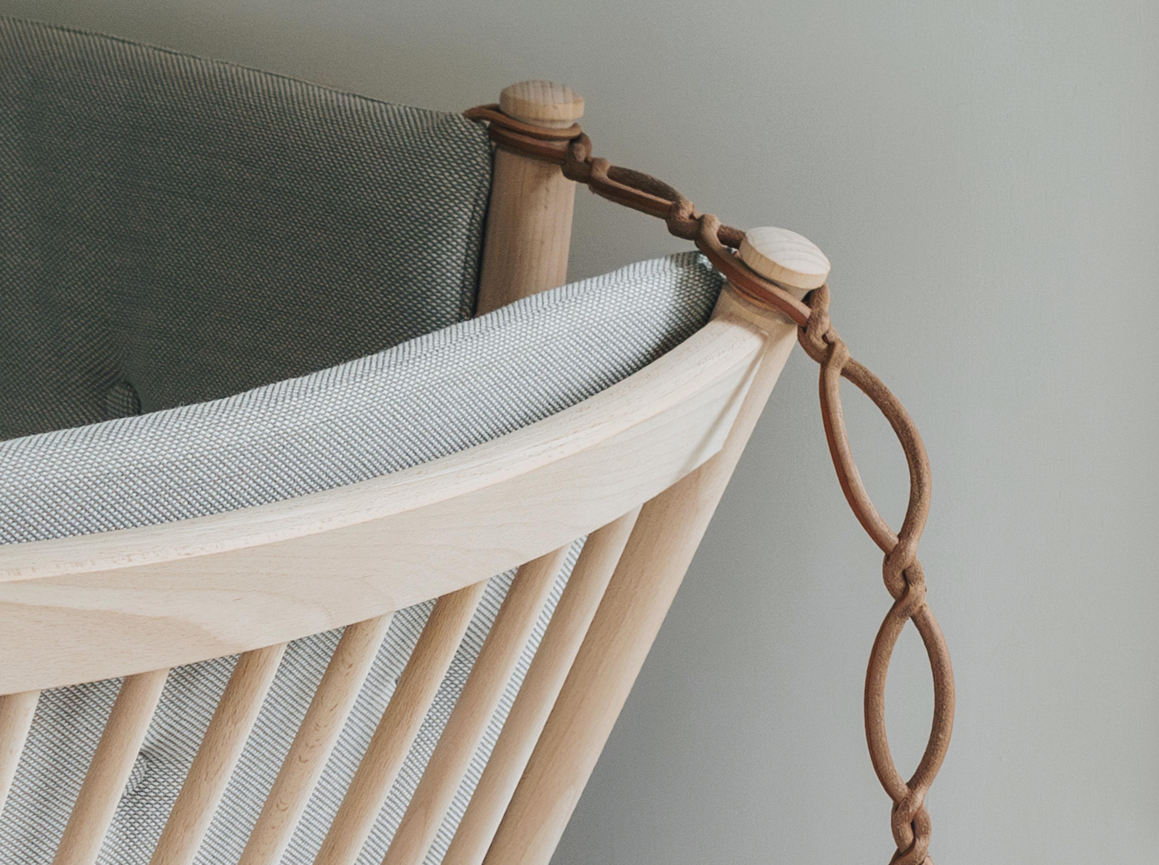 Spoke-Back Sofa - Steelcut Trio 213  / Beech Soap