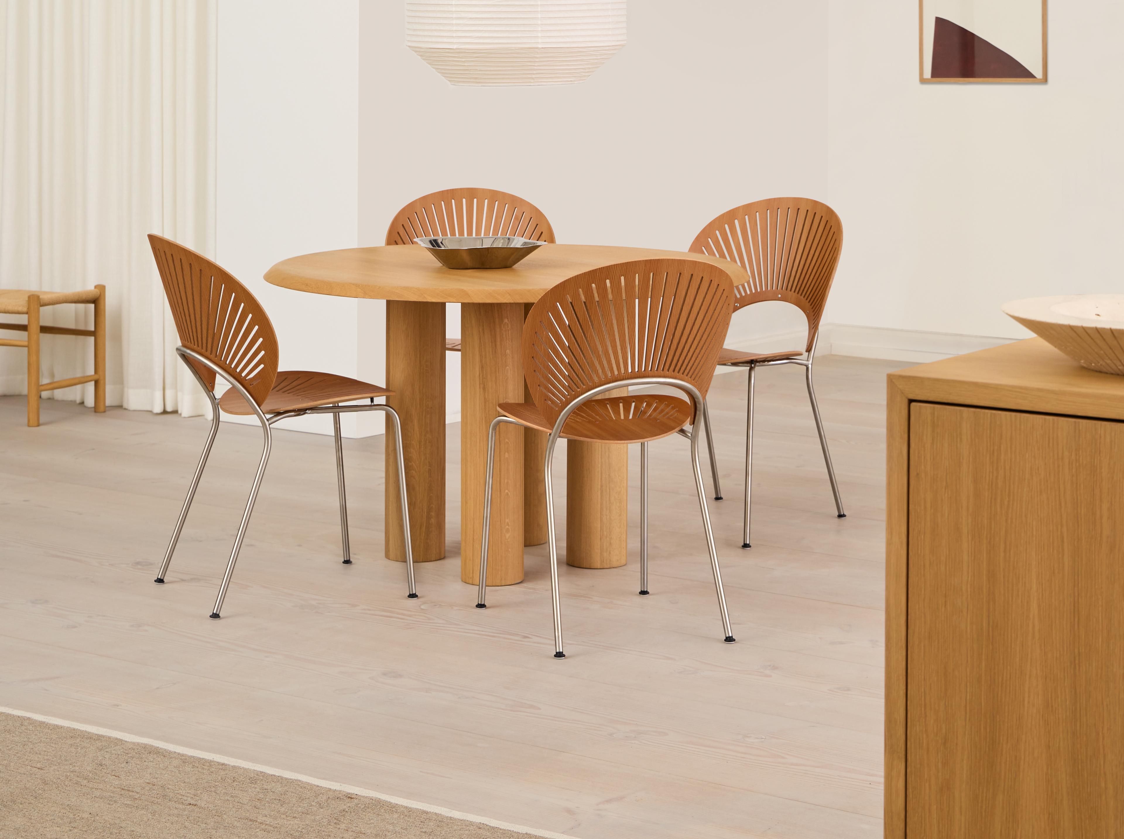 Trinidad Chair - Oregon Pine / Brushed Steel