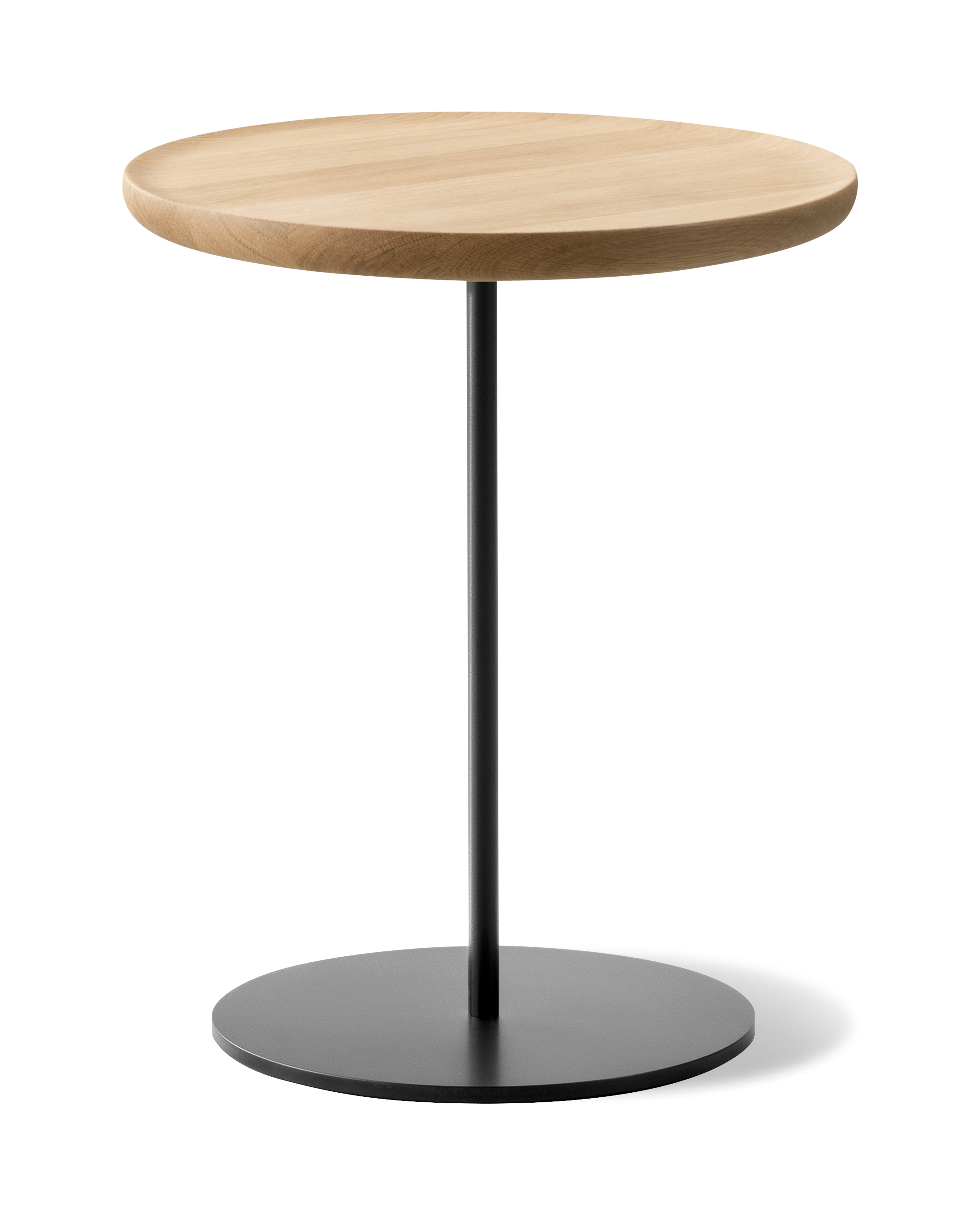 Pal Table - Oak light oil / Black lacquered steel