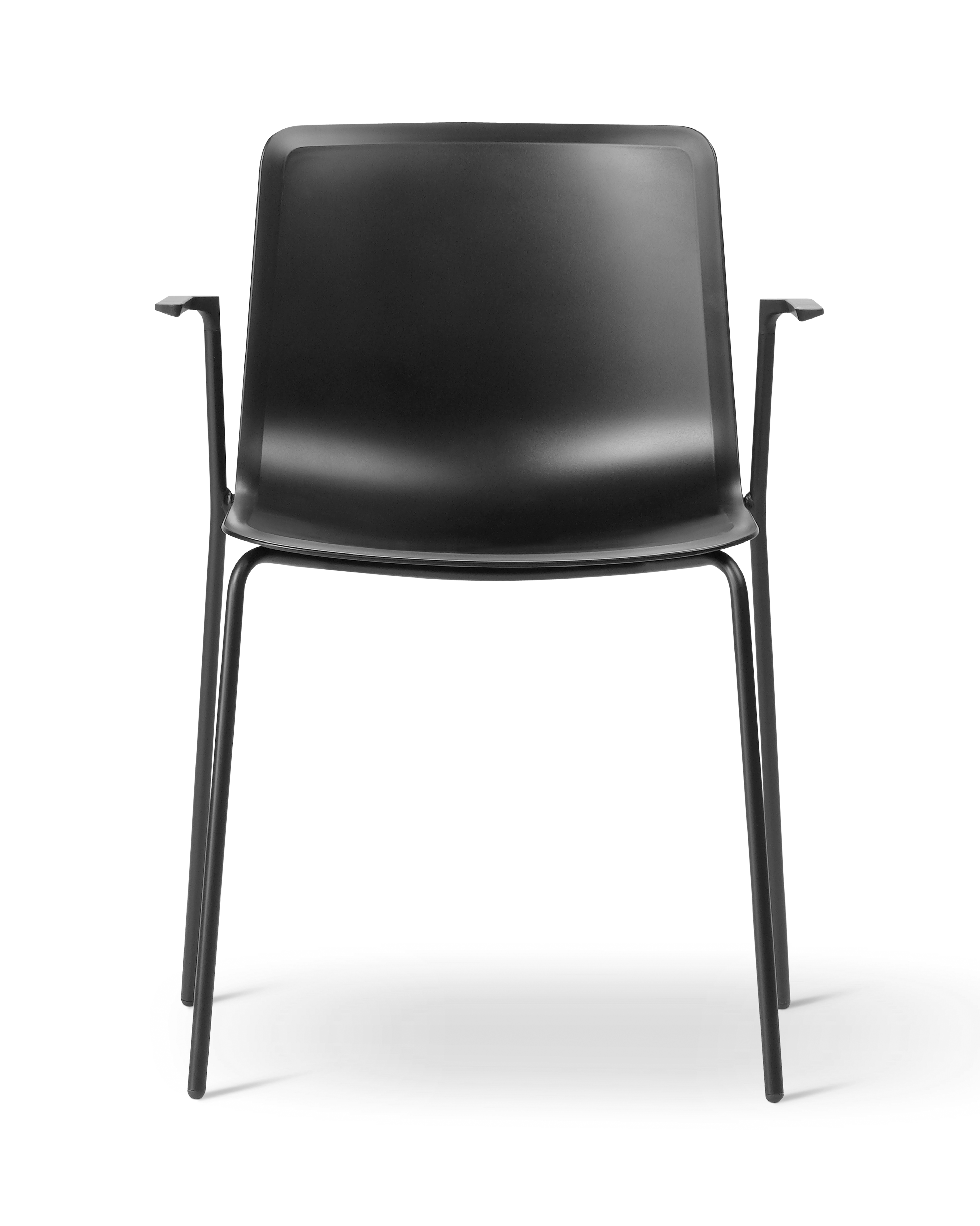 Pato 4 Leg Armchair - Black / Black frame