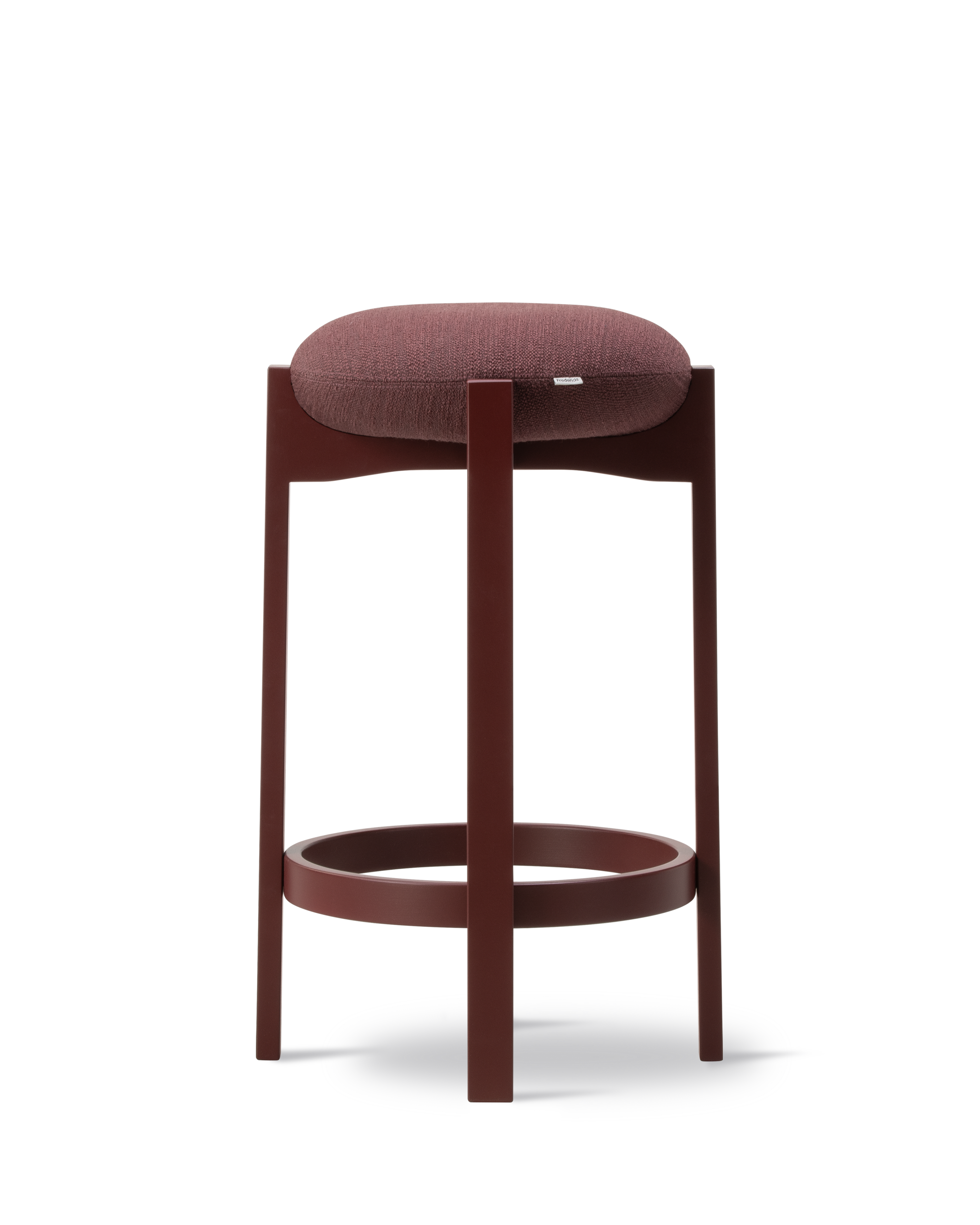 Pioneer Stool - Odino RC43 / Beech bordeaux (Height 67 cm)