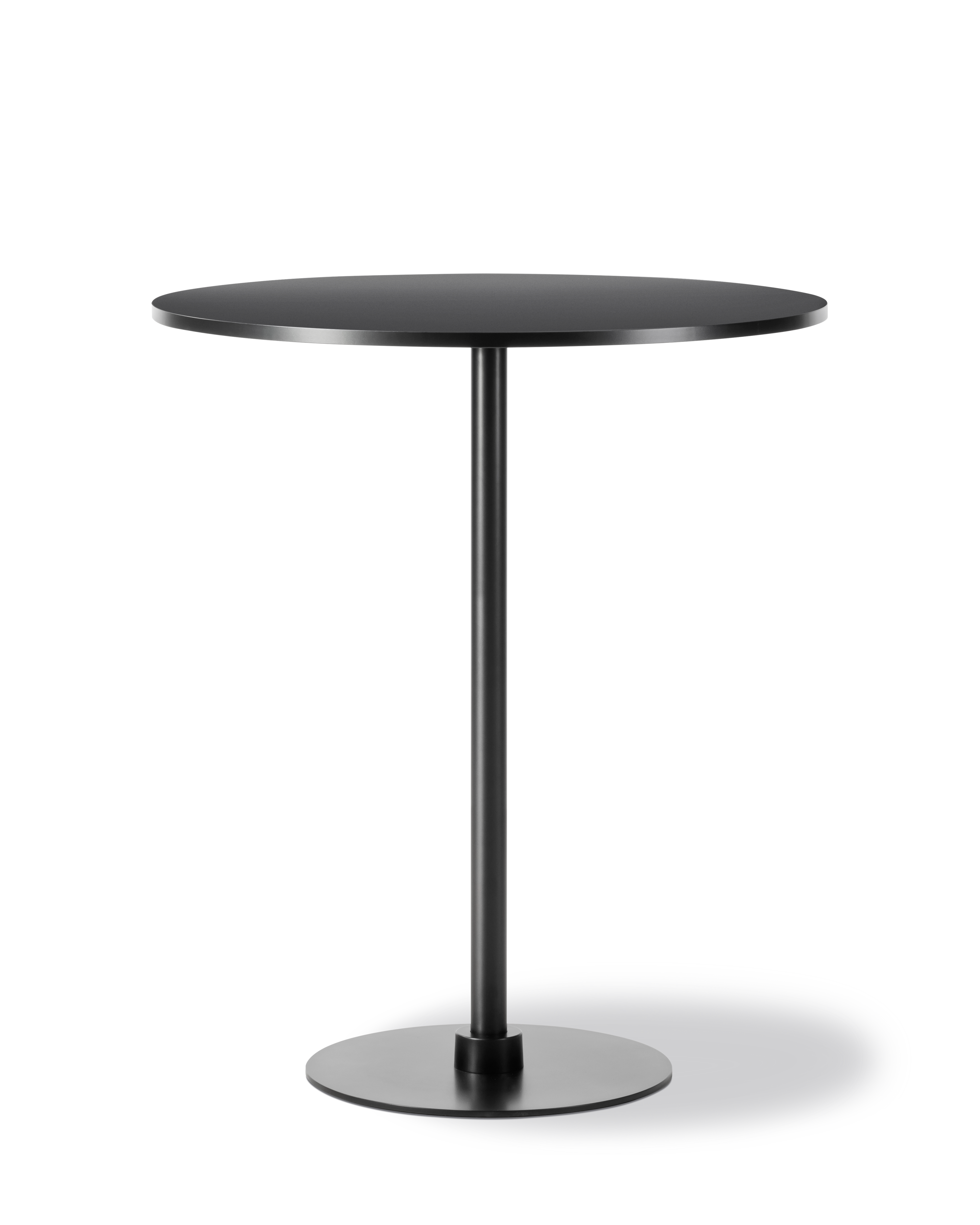 Plan Column Table - Black Laminate / Black