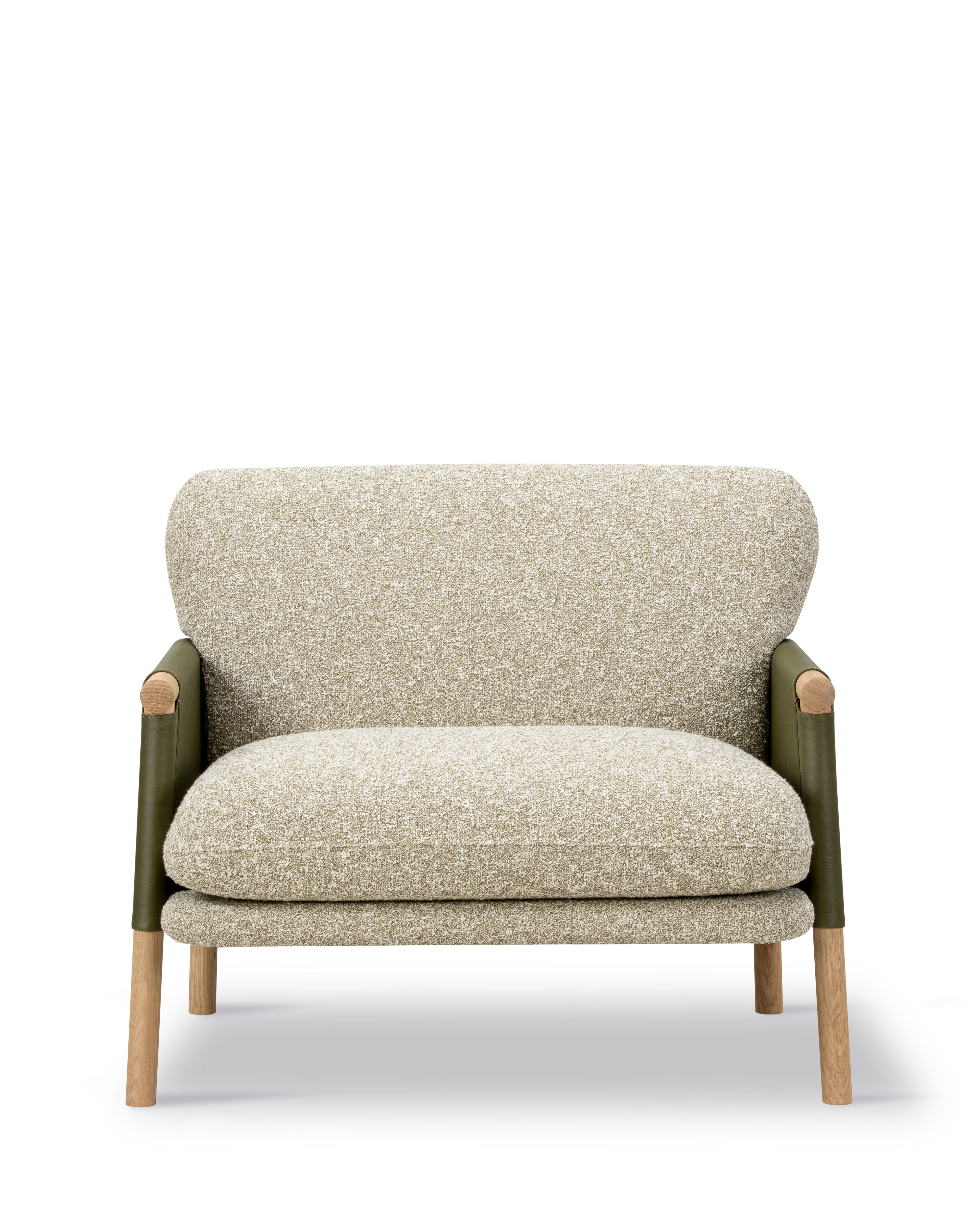 Savannah Lounge Chair - Leather 814 Trace / Zero 0002 / Oak light oil