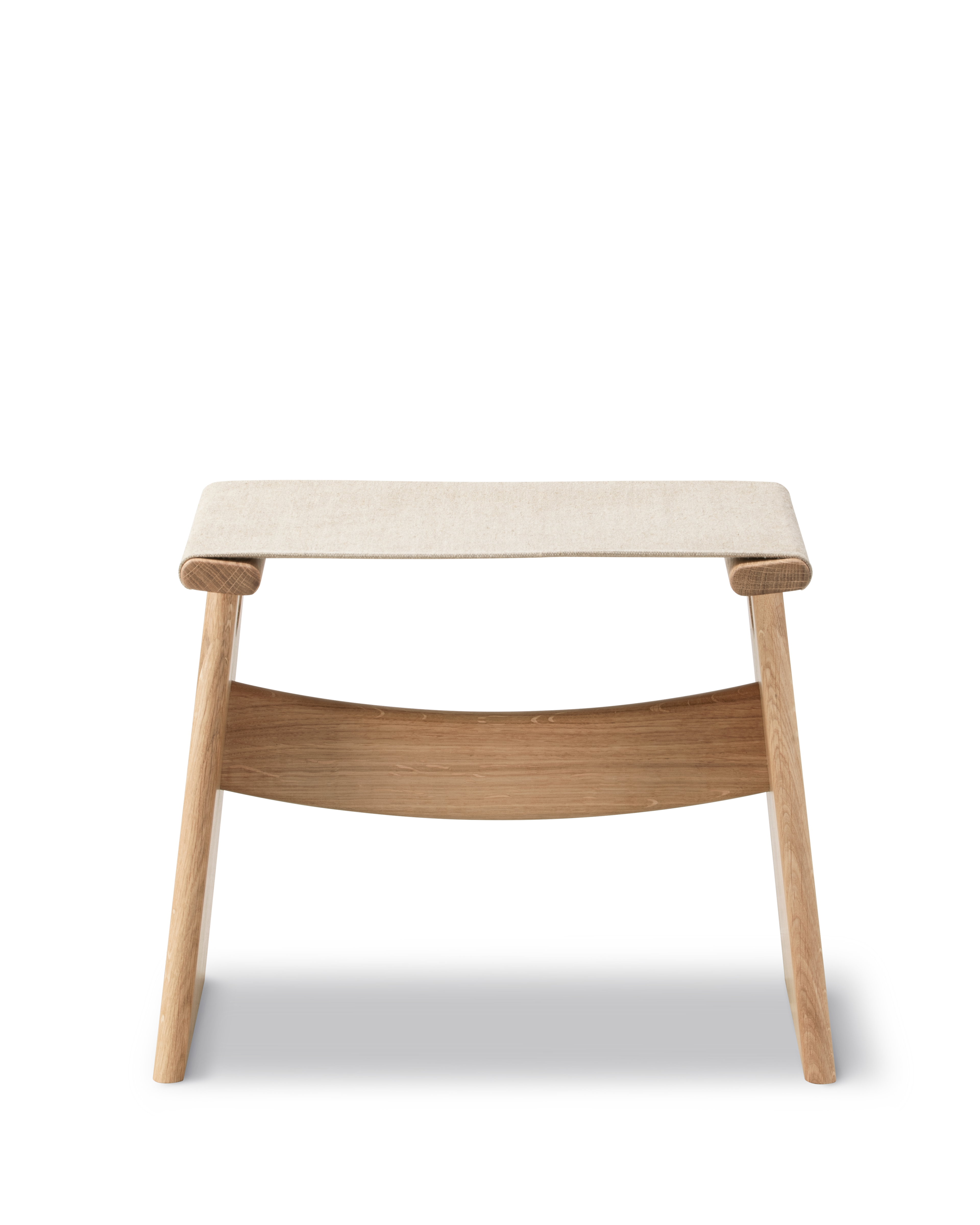 Seto Stool - Eg lys olie / Natur canvas