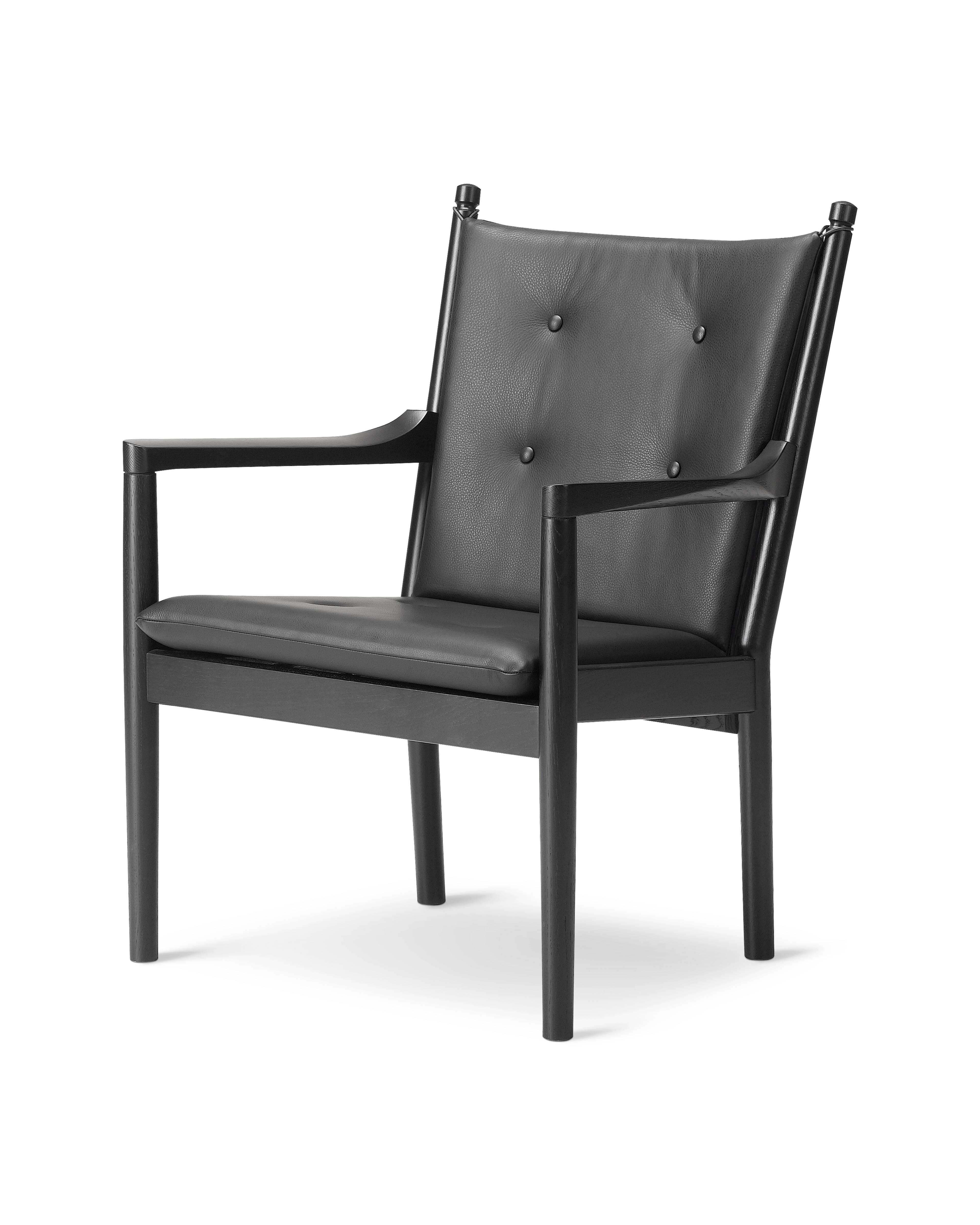 Wegner 1788 Lounge Chair - Læder 301 Omni / Sort lakeret eg