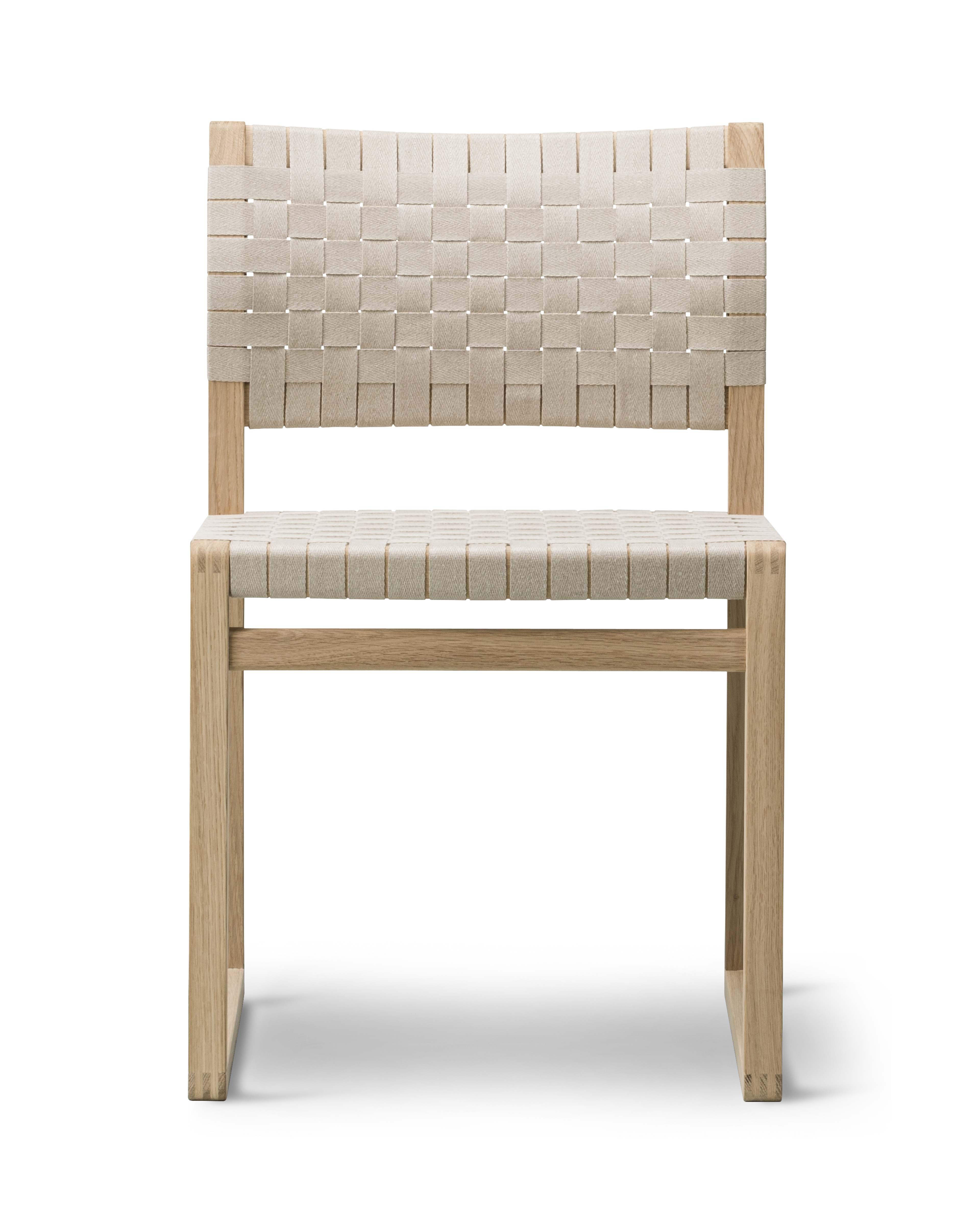 BM 61 Chair - Natural linen webbing / Oak oil
