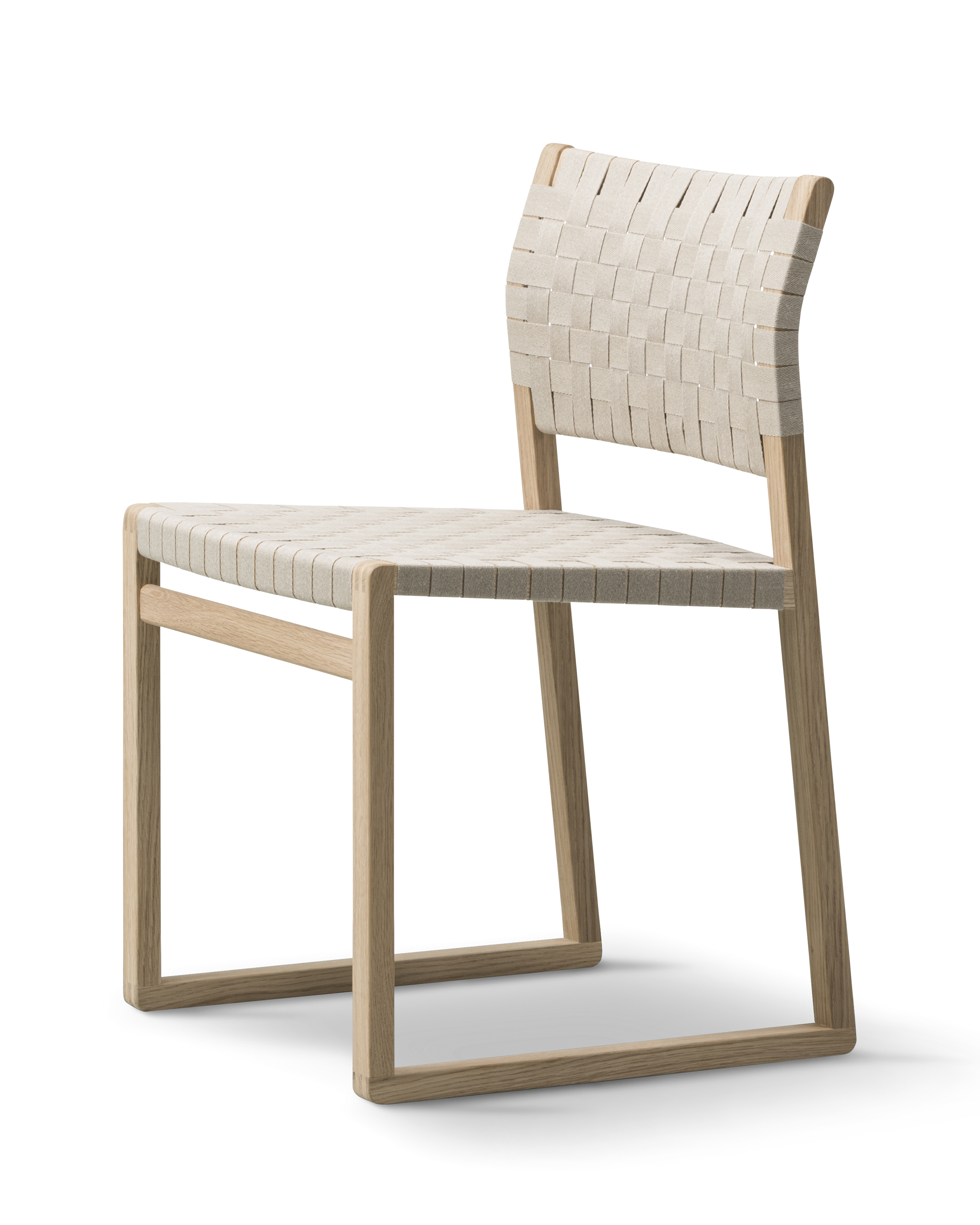 BM61 Chair - Gjordeflet natur / Eg olie