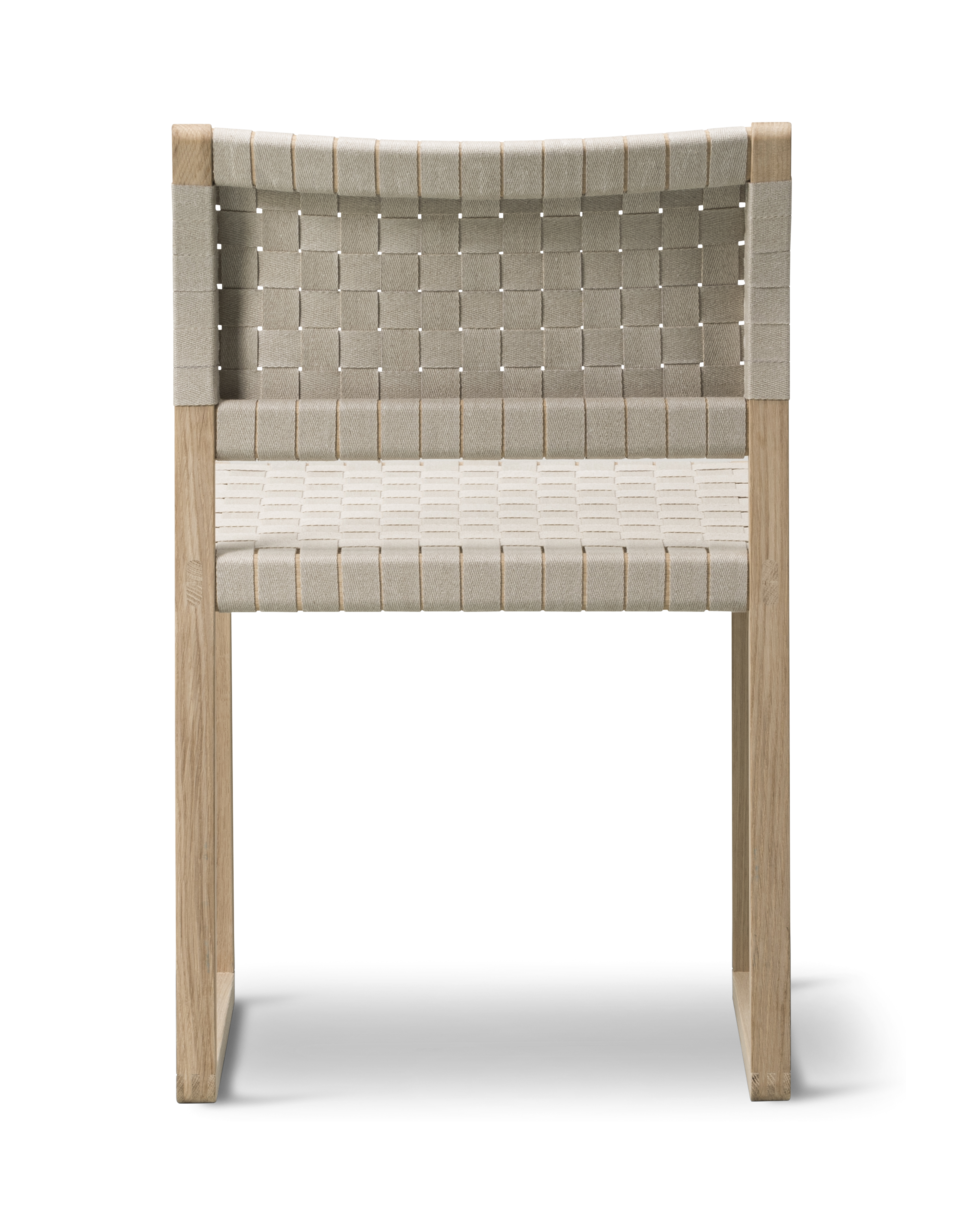 BM 61 Chair - Natural linen webbing / Oak oil