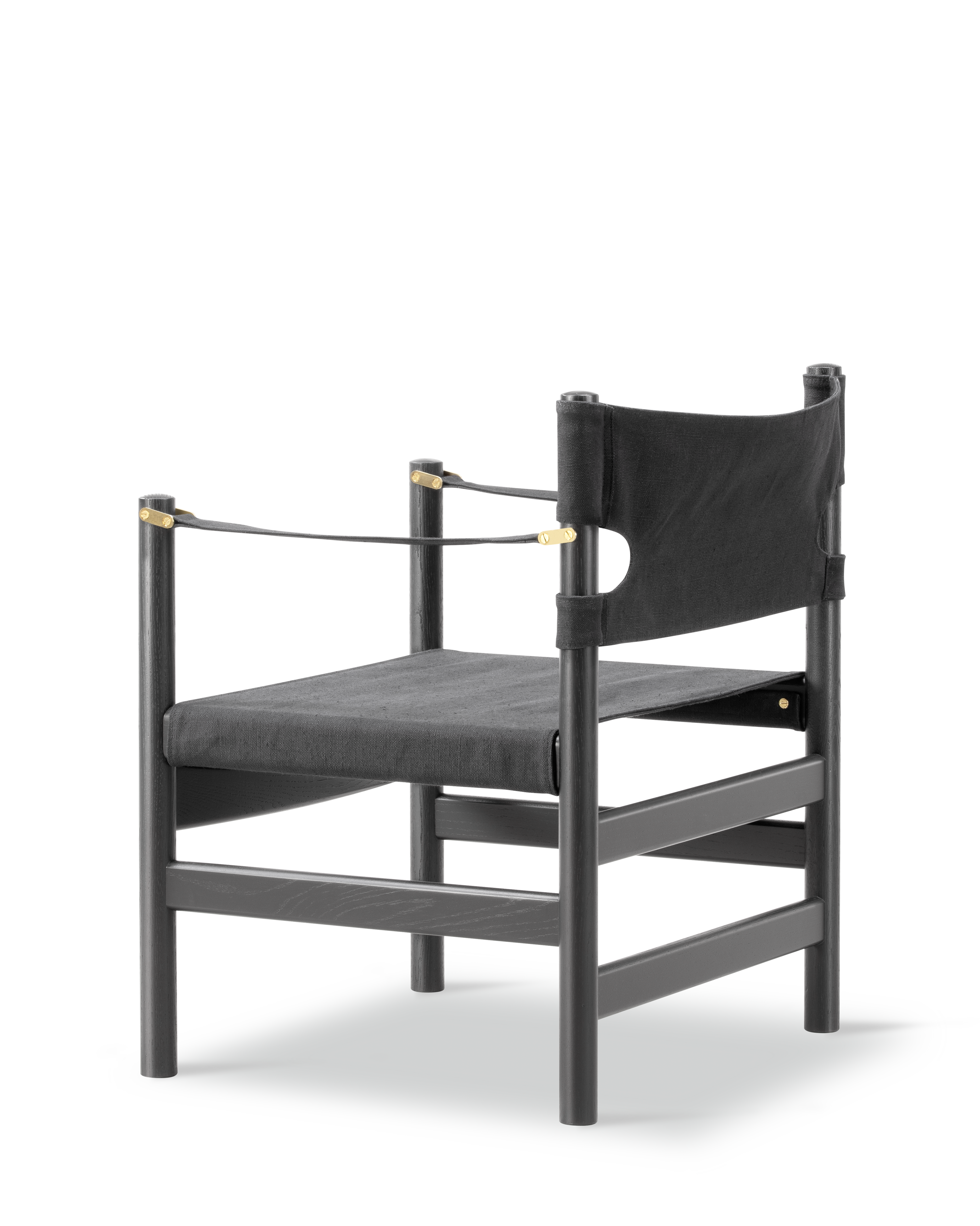 Canvas 21 Chair - Black Canvas / Black Lacquered Oak