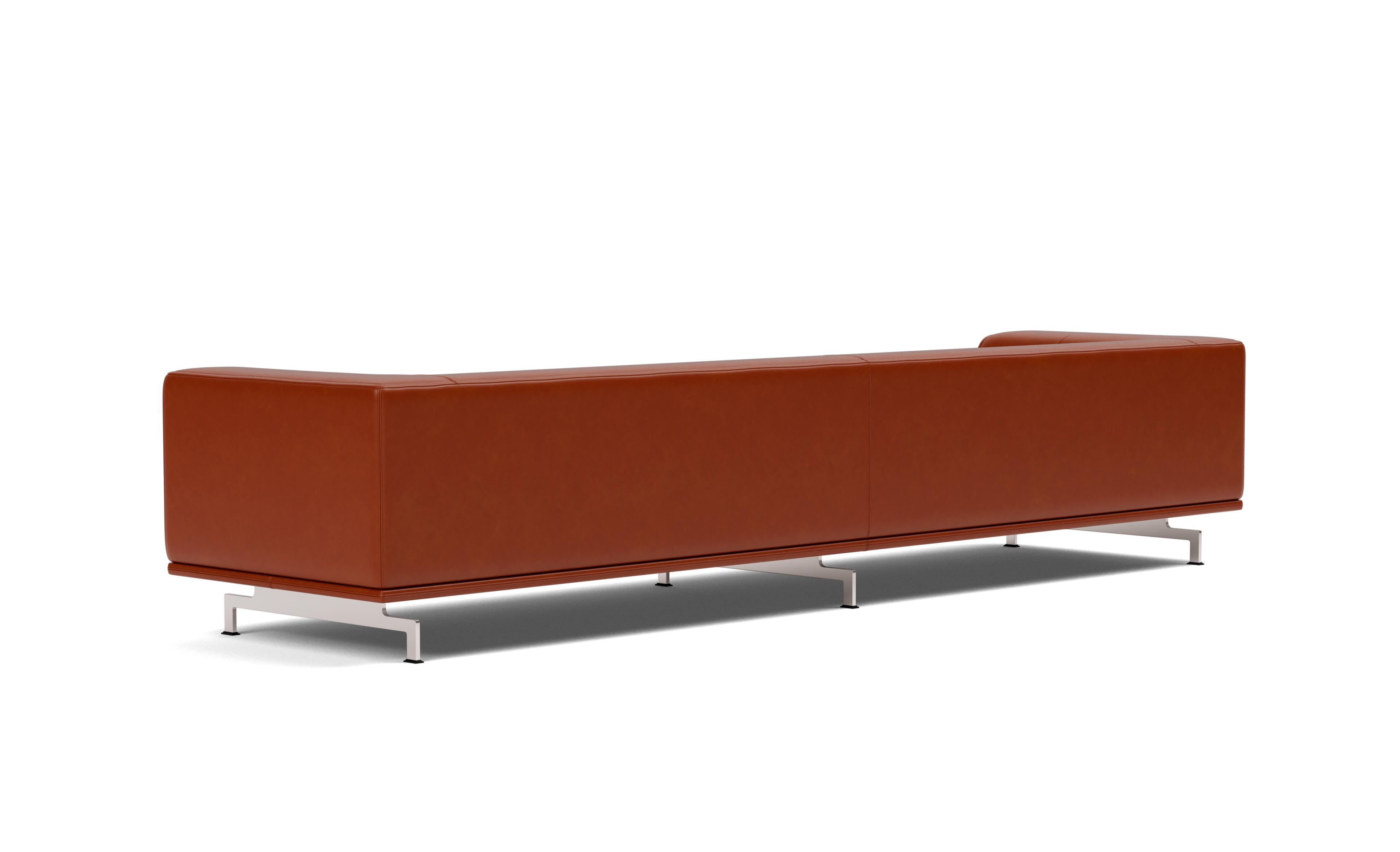 Delphi Sofa - Leather 905 Cera / Brushed aluminium