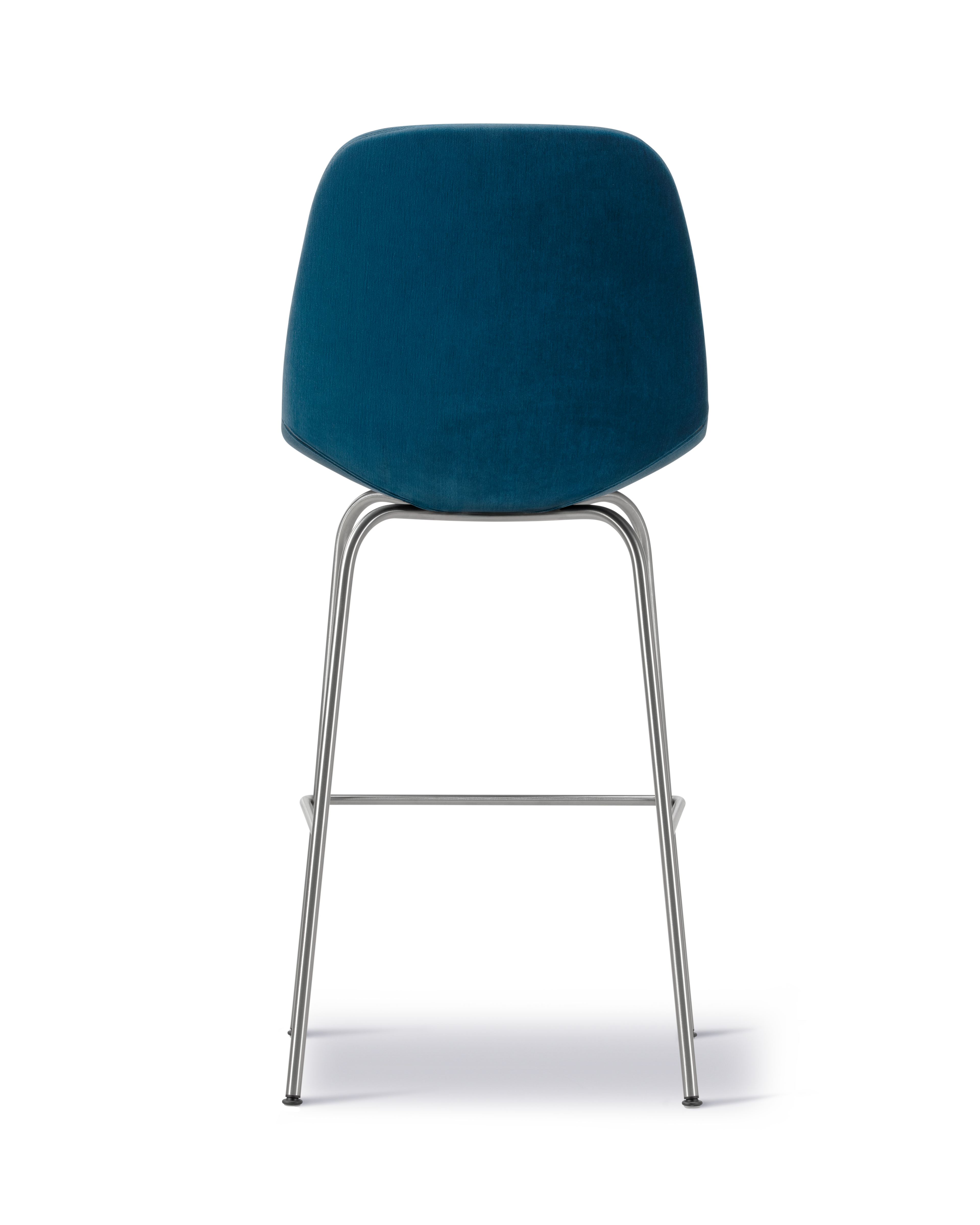 Eyes 4 Leg Barstool - Gentle 873 / Brushed steel