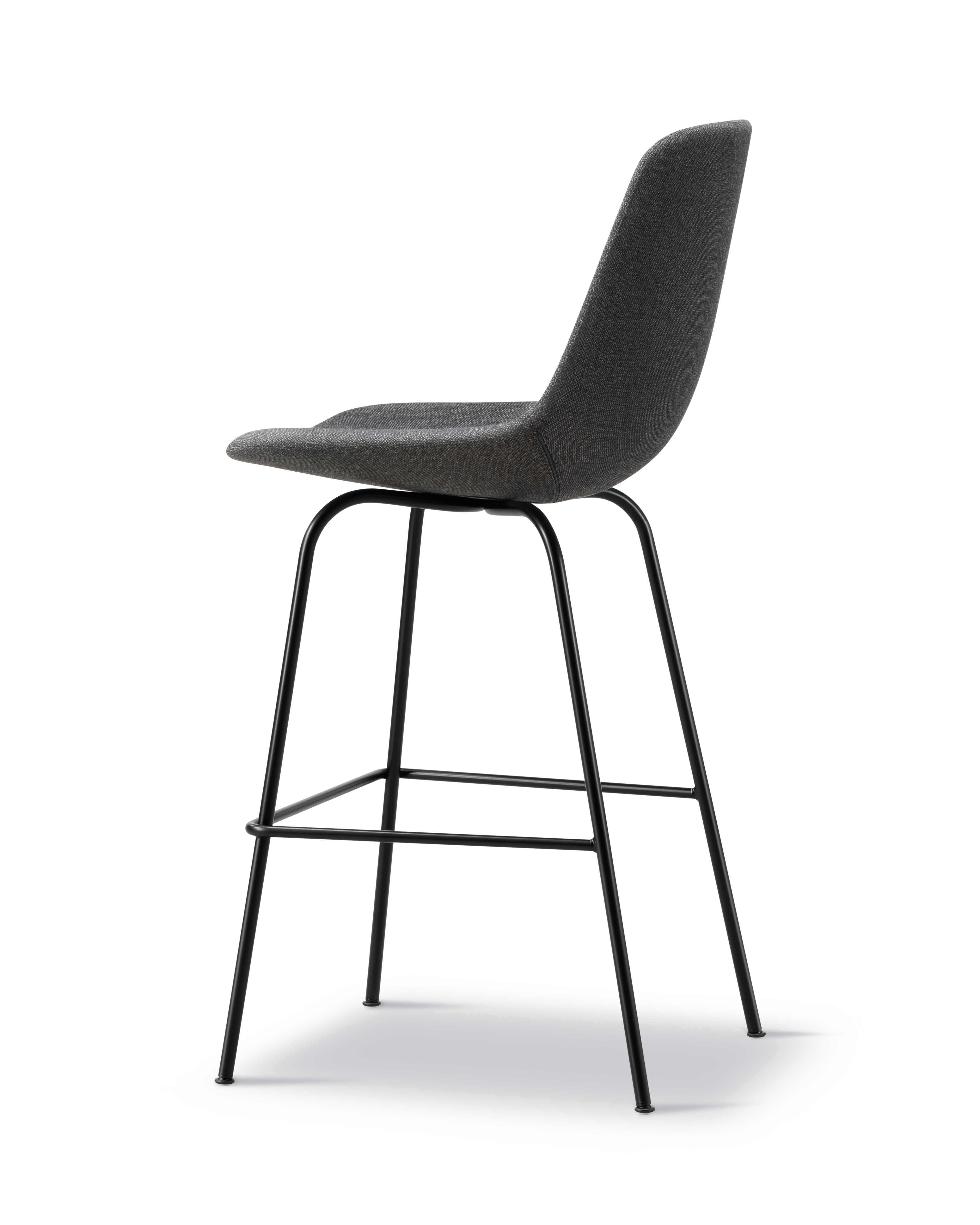 Eyes 4 Leg Barstool - Re-wool 198 / Black steel