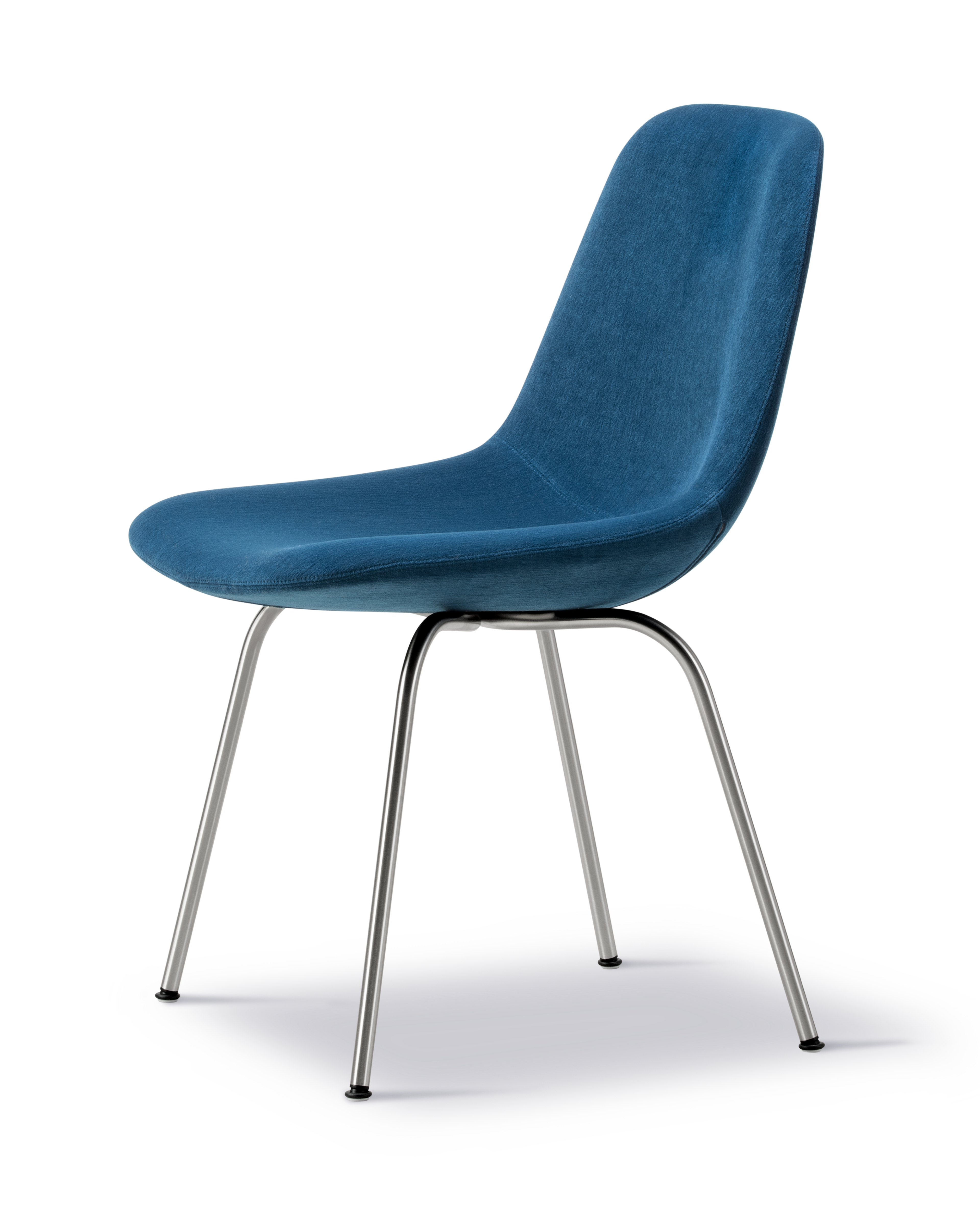 Eyes 4 Leg Chair - Gentle 873 / Brushed steel