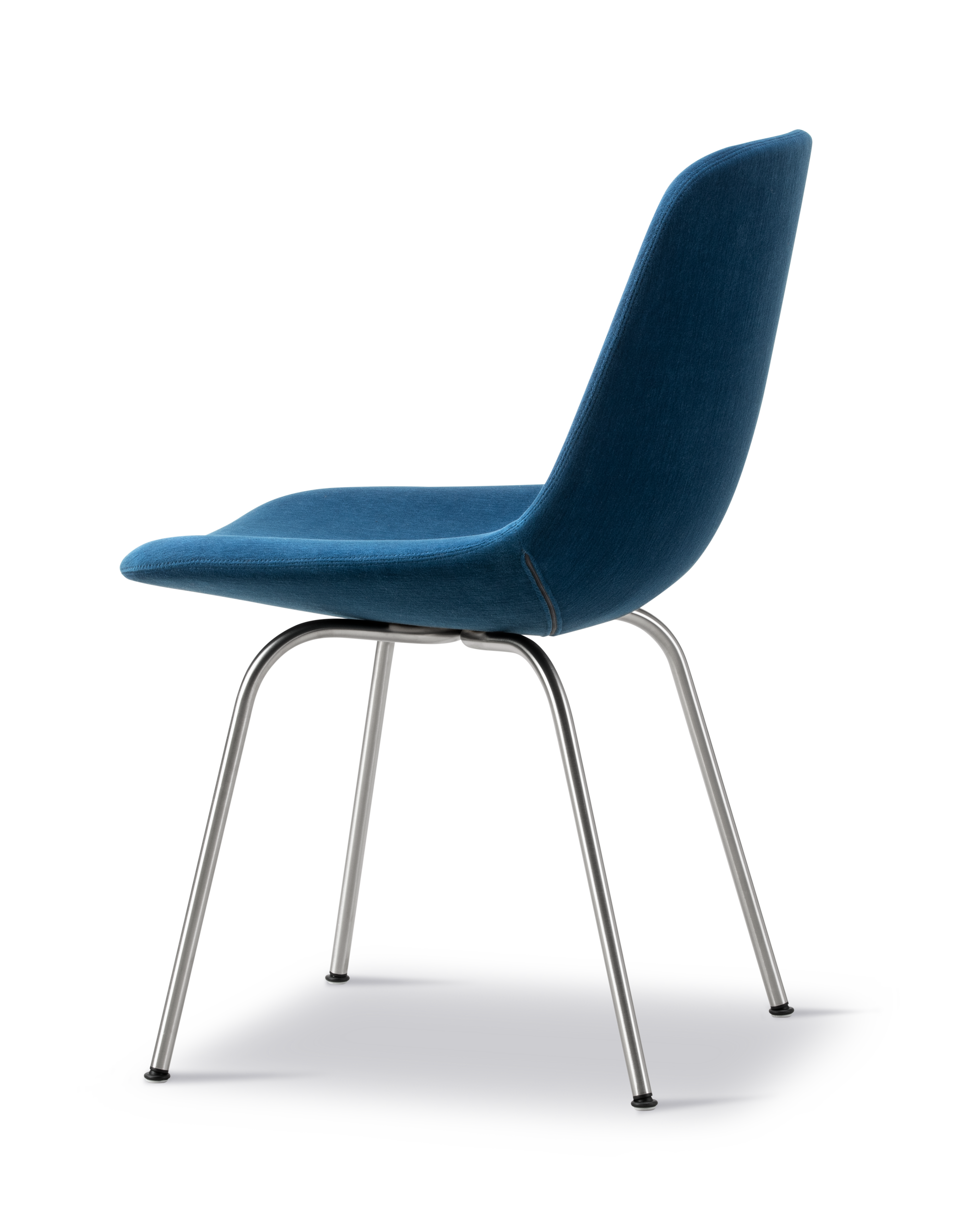 Eyes 4 Leg Chair - Gentle 873 / Brushed steel