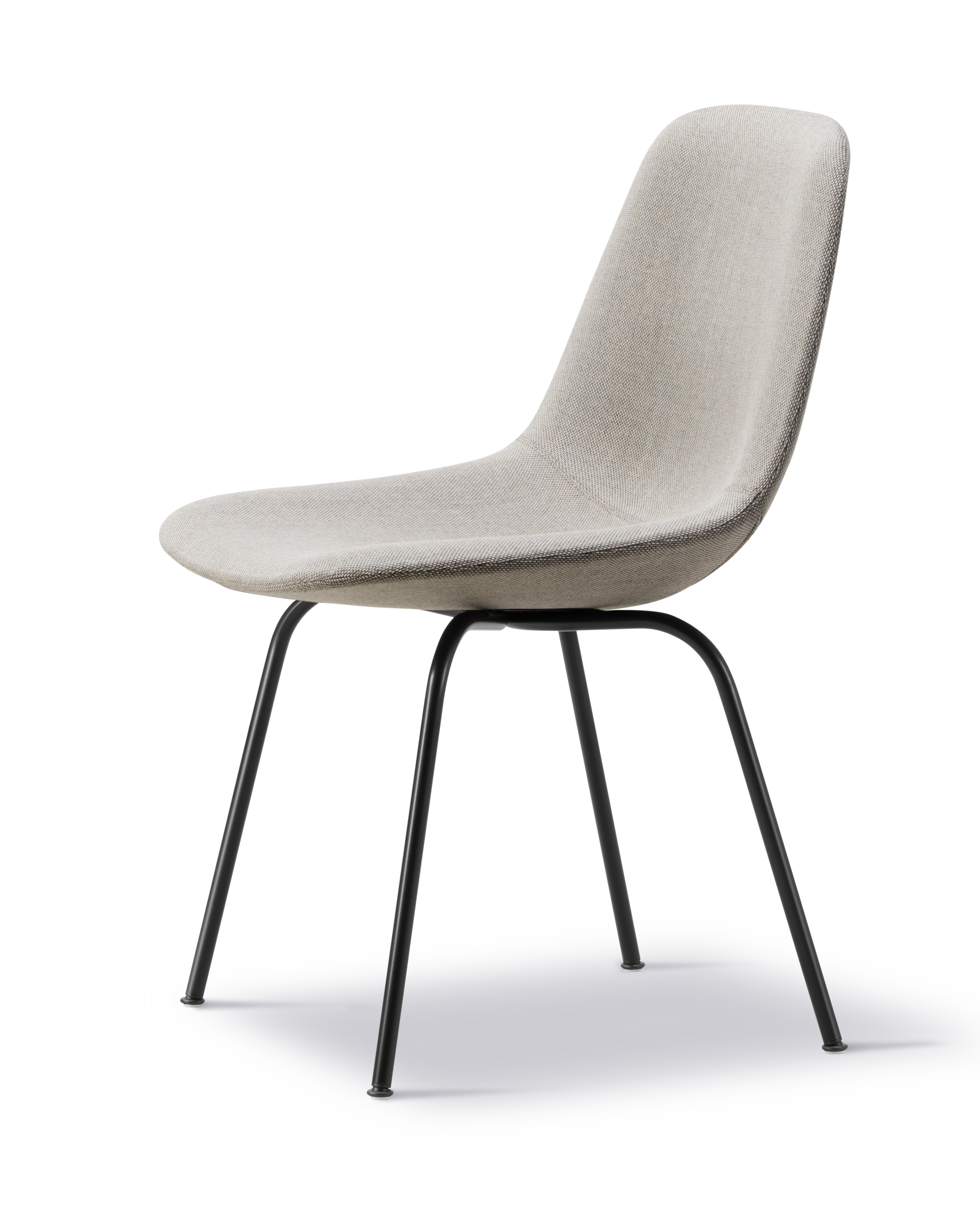 Eyes 4 Leg Chair - Re-Wool 128 / Sort stål