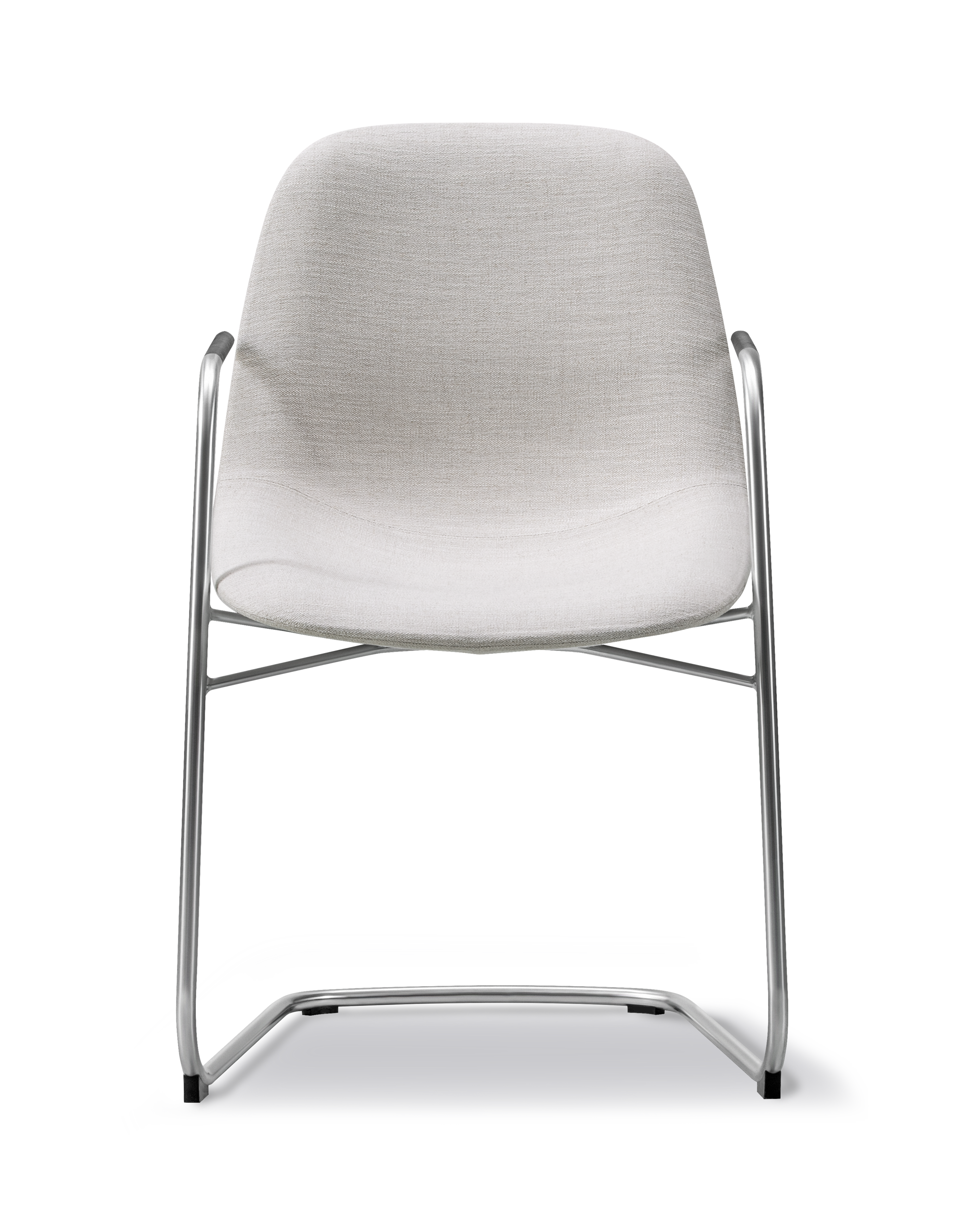Eyes Cantilever Chair - Clay 12 / Brushed steel