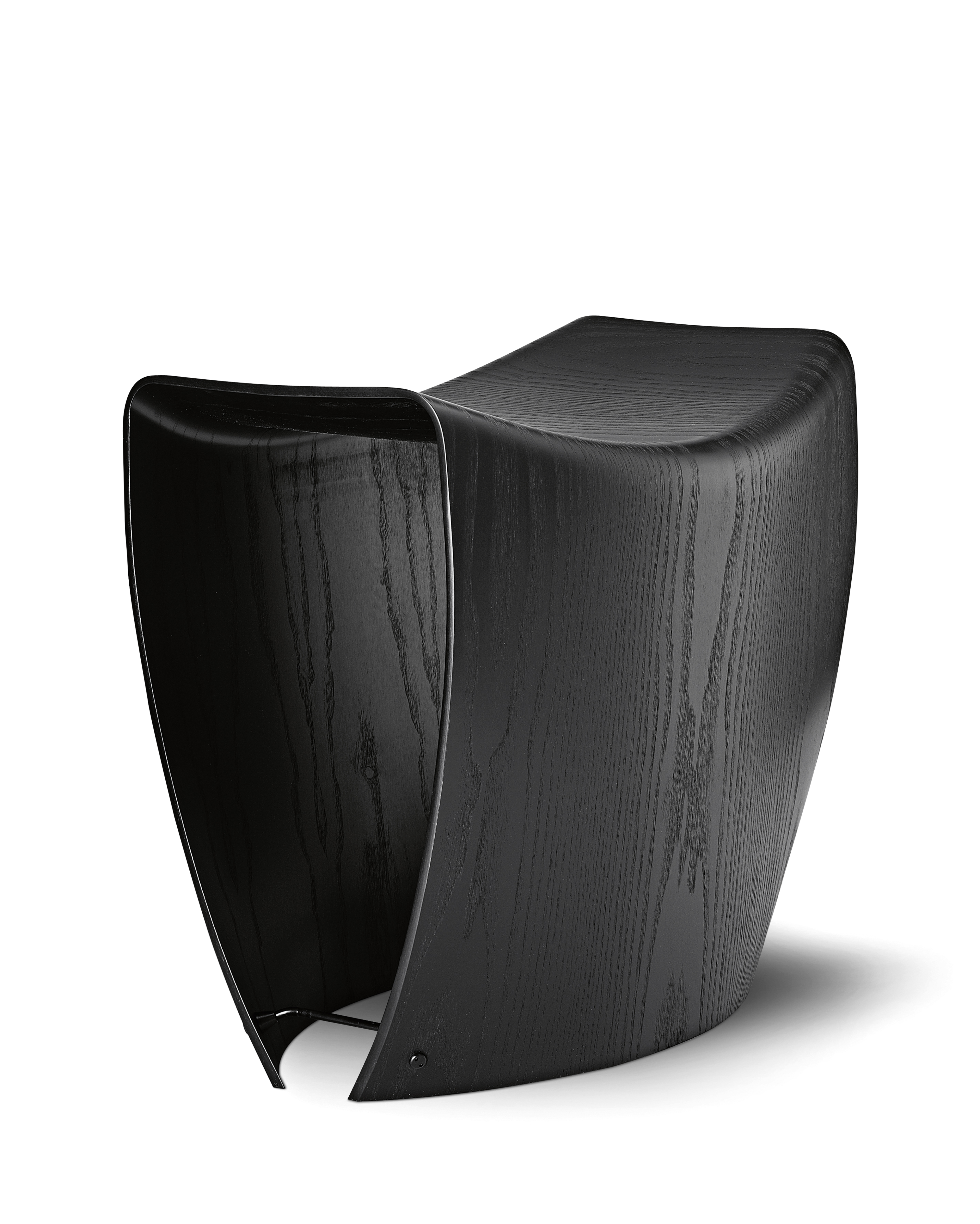 Gallery Stool - Black lacquered ash