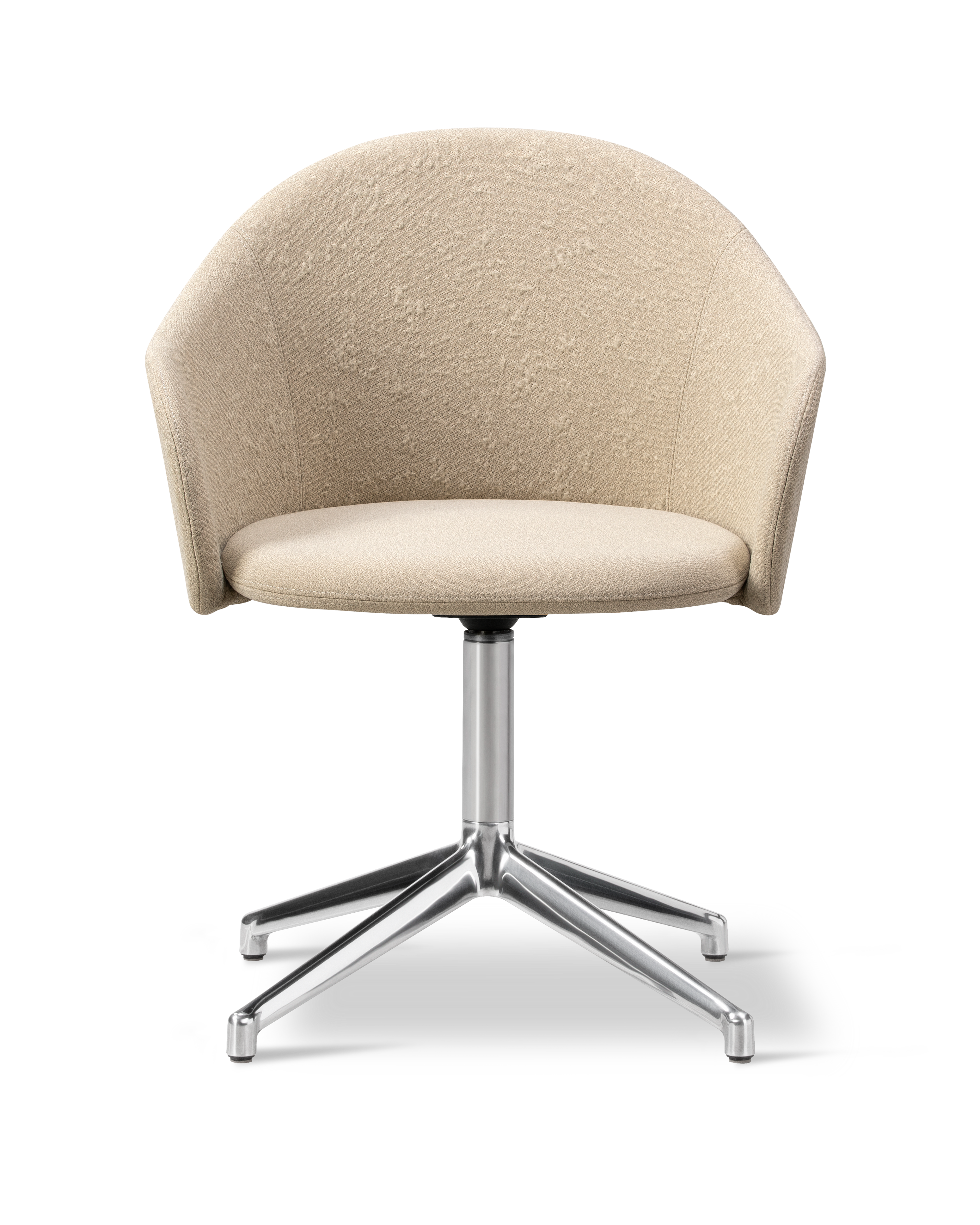 Gomo Armchair - Back Myr 222 / Seat Mylla 221 / Polished Alu