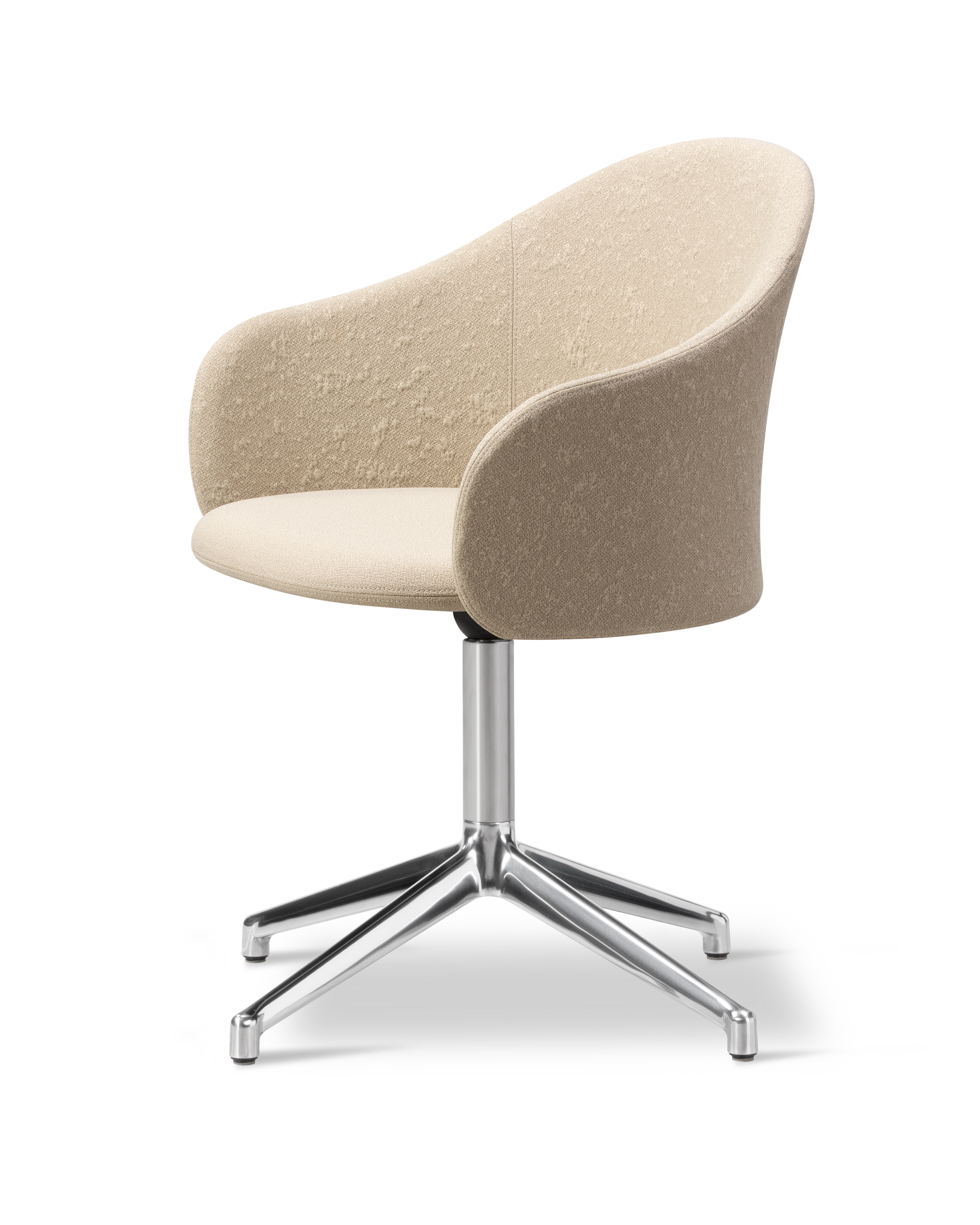 Gomo Armchair - Back Myr 222 / Seat Mylla 221 / Polished Alu