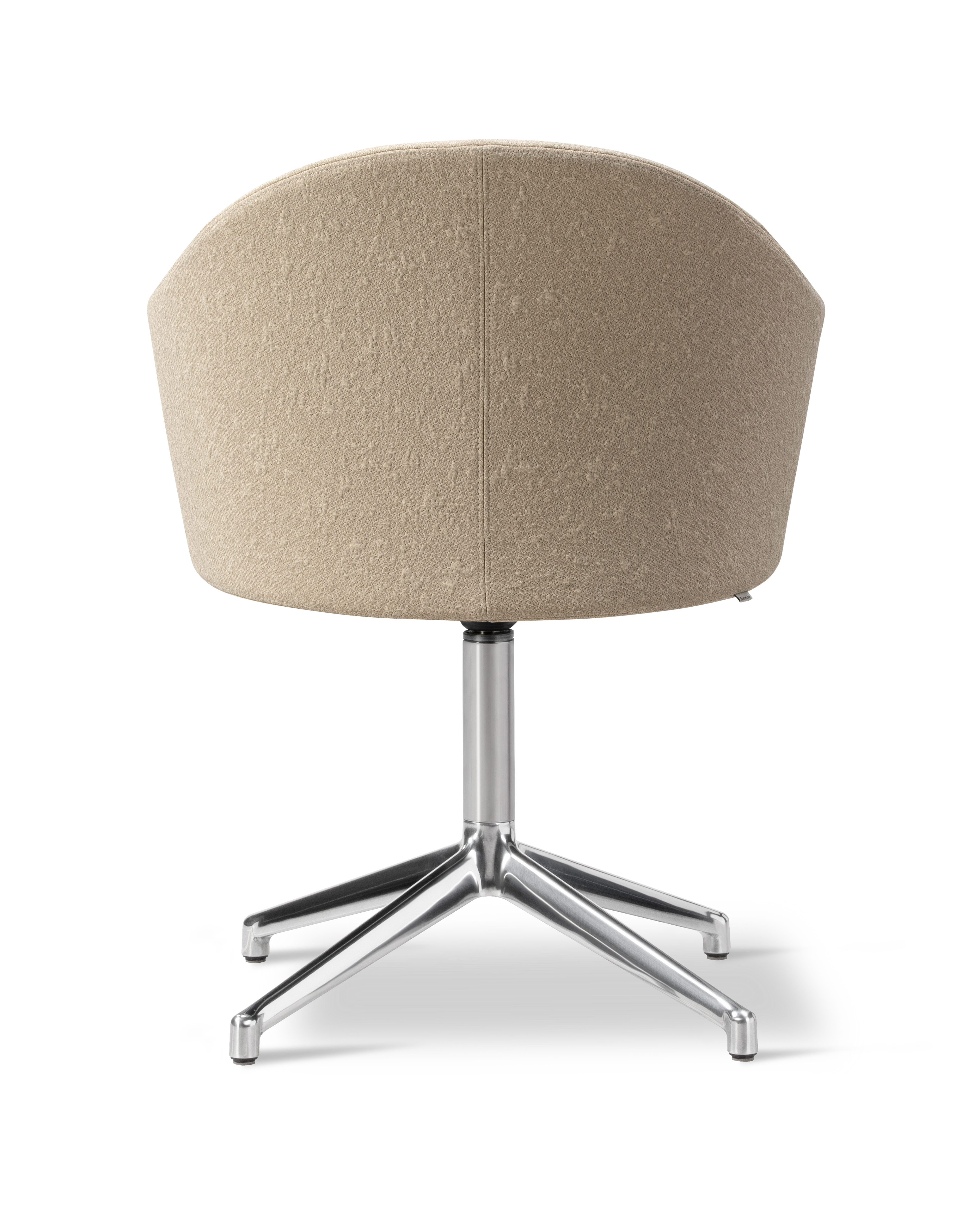Gomo Armchair - Back Myr 222 / Seat Mylla 221 / Polished Alu