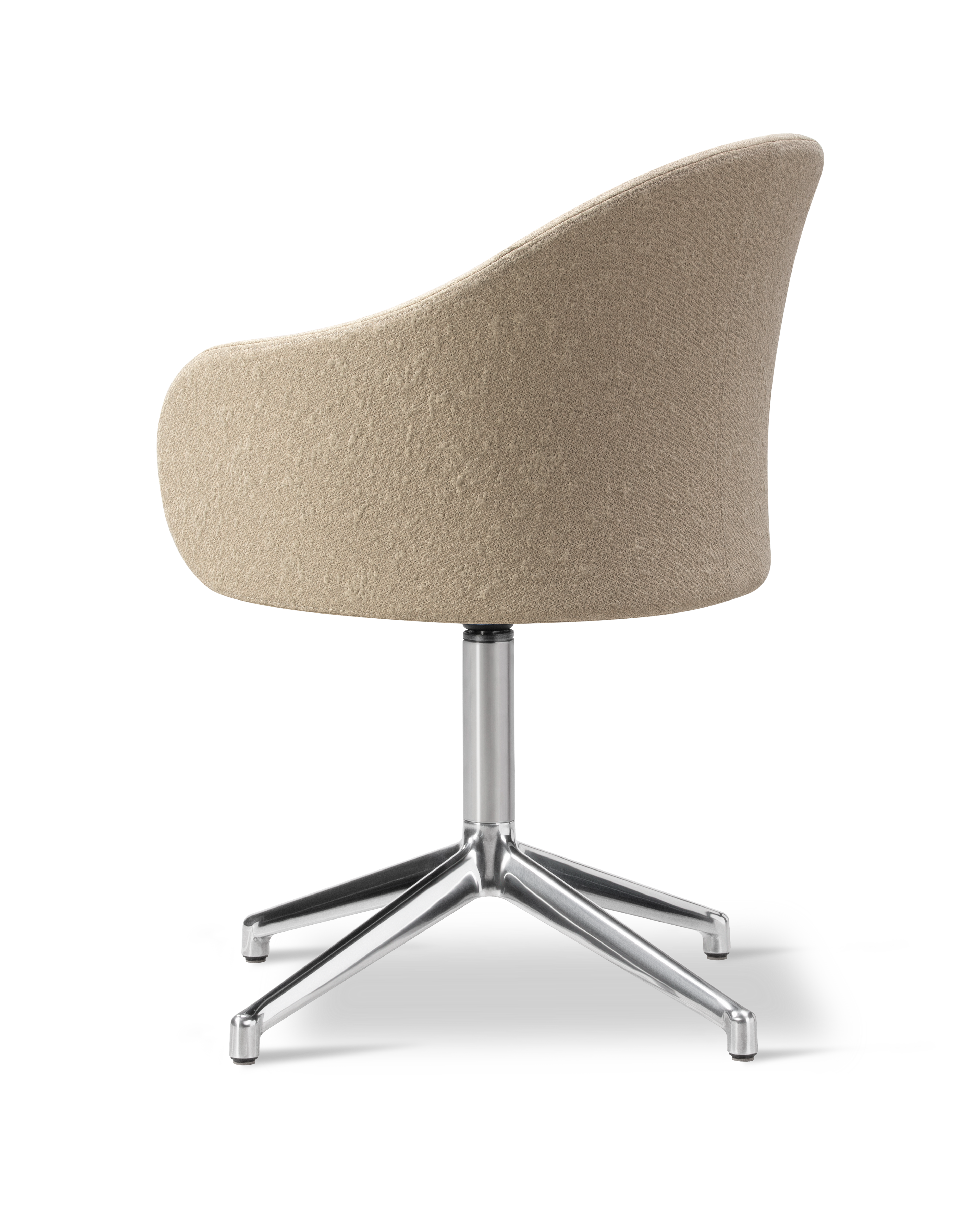 Gomo Armchair - Back Myr 222 / Seat Mylla 221 / Polished Alu