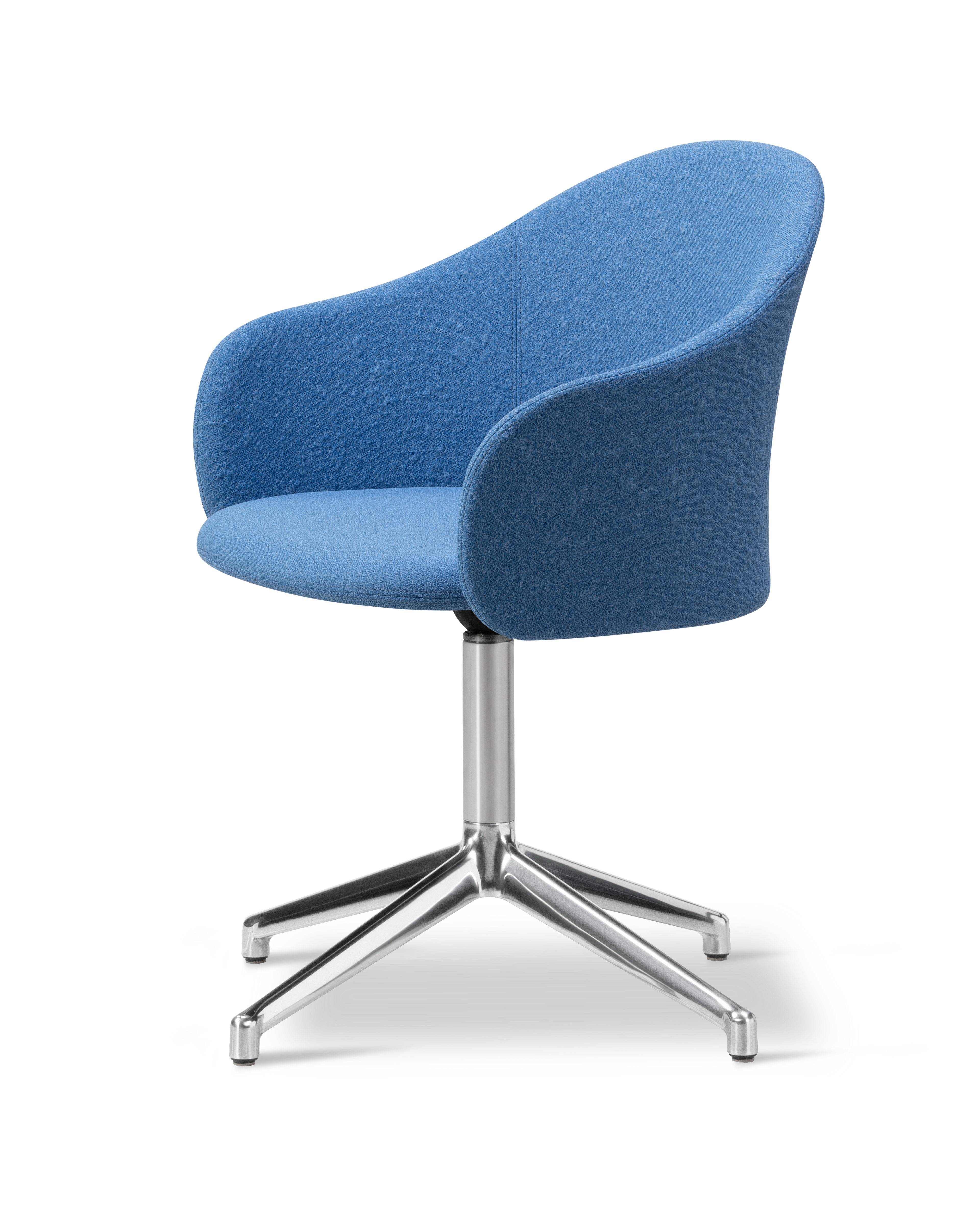 Gomo Armchair - Back Myr 742 / Seat Mylla 741 / Polished Alu