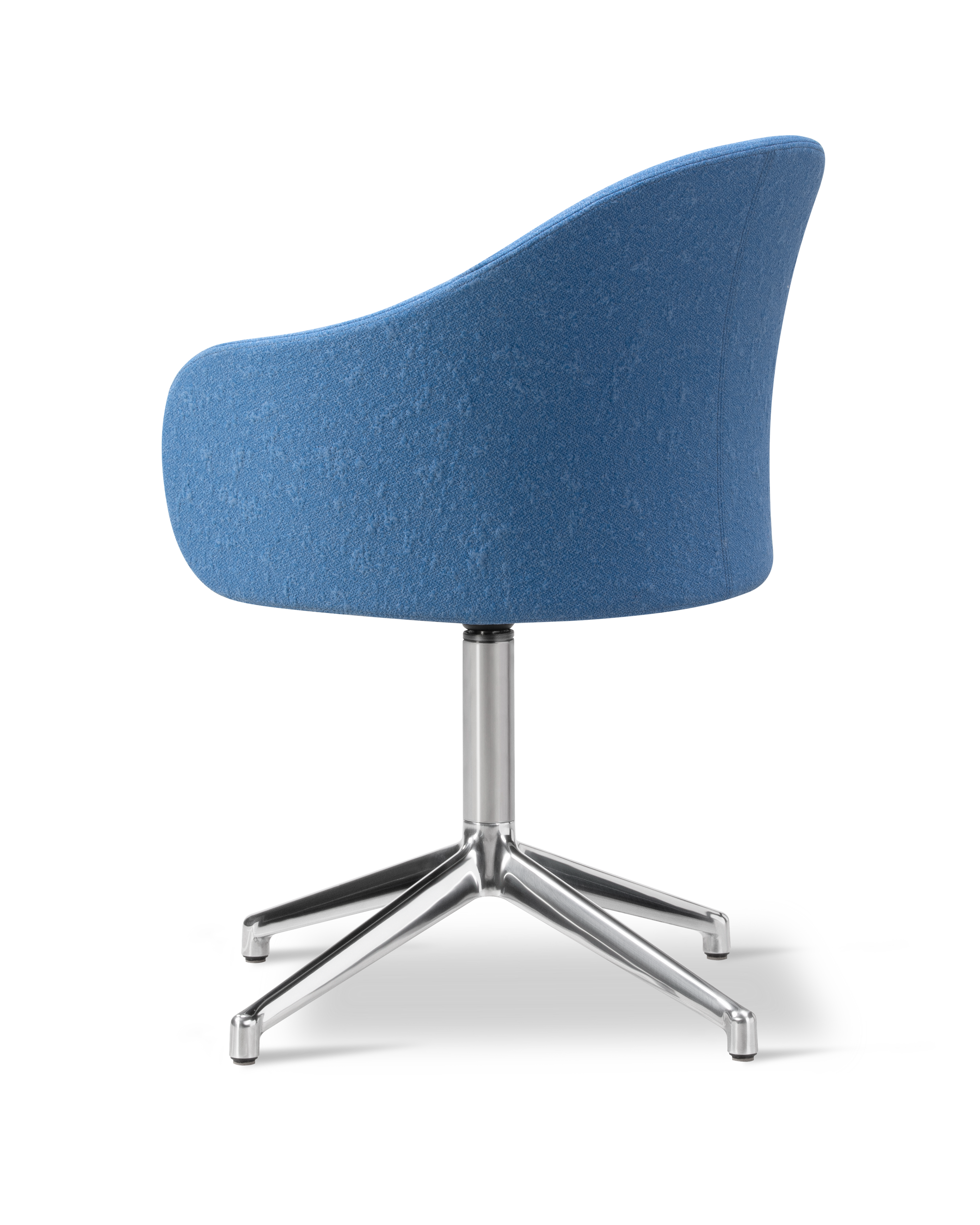 Gomo Armchair - Back Myr 742 / Seat Mylla 741 / Polished Alu