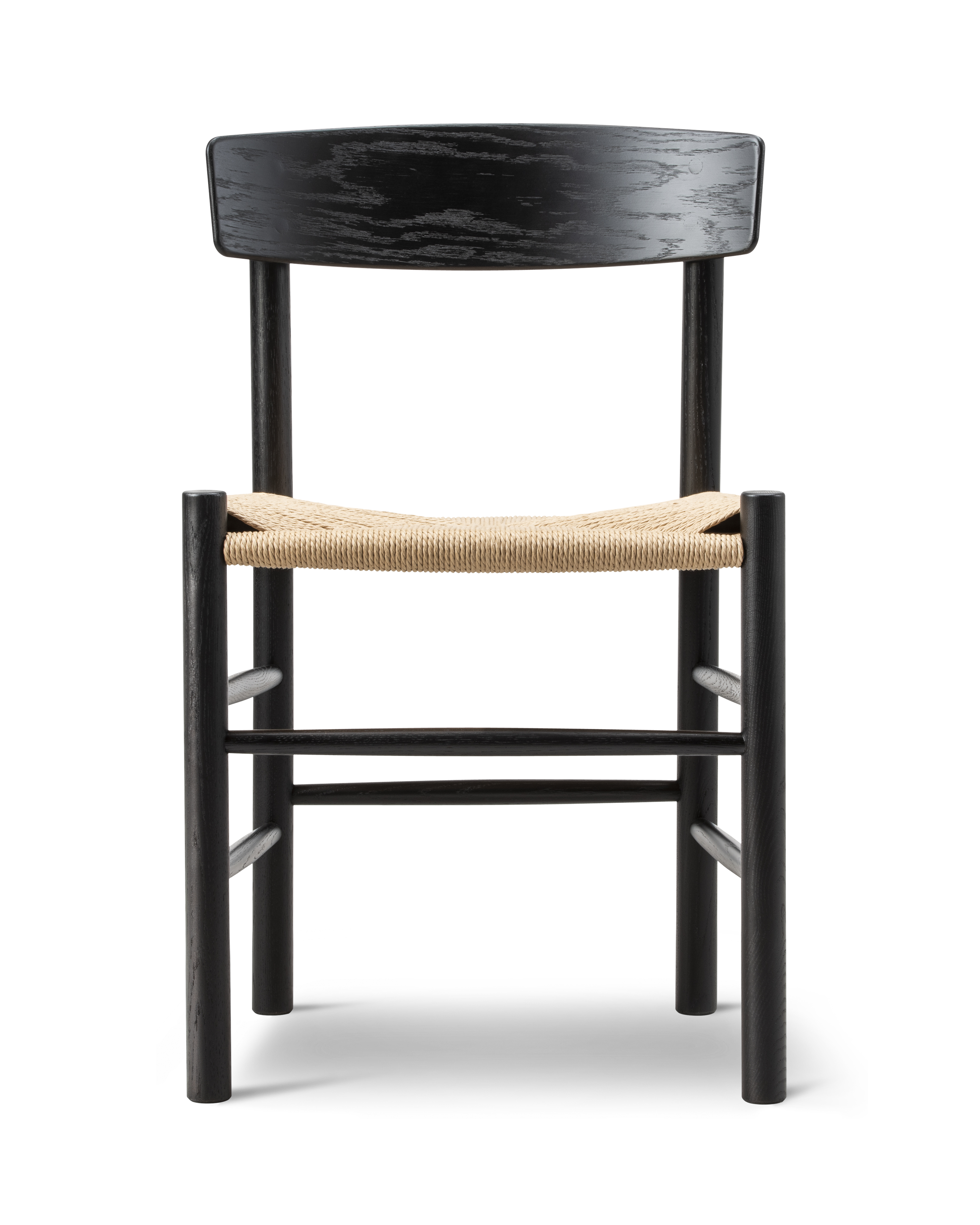 Mogensen J39 Chair - Black lacquered oak / Natural papercord