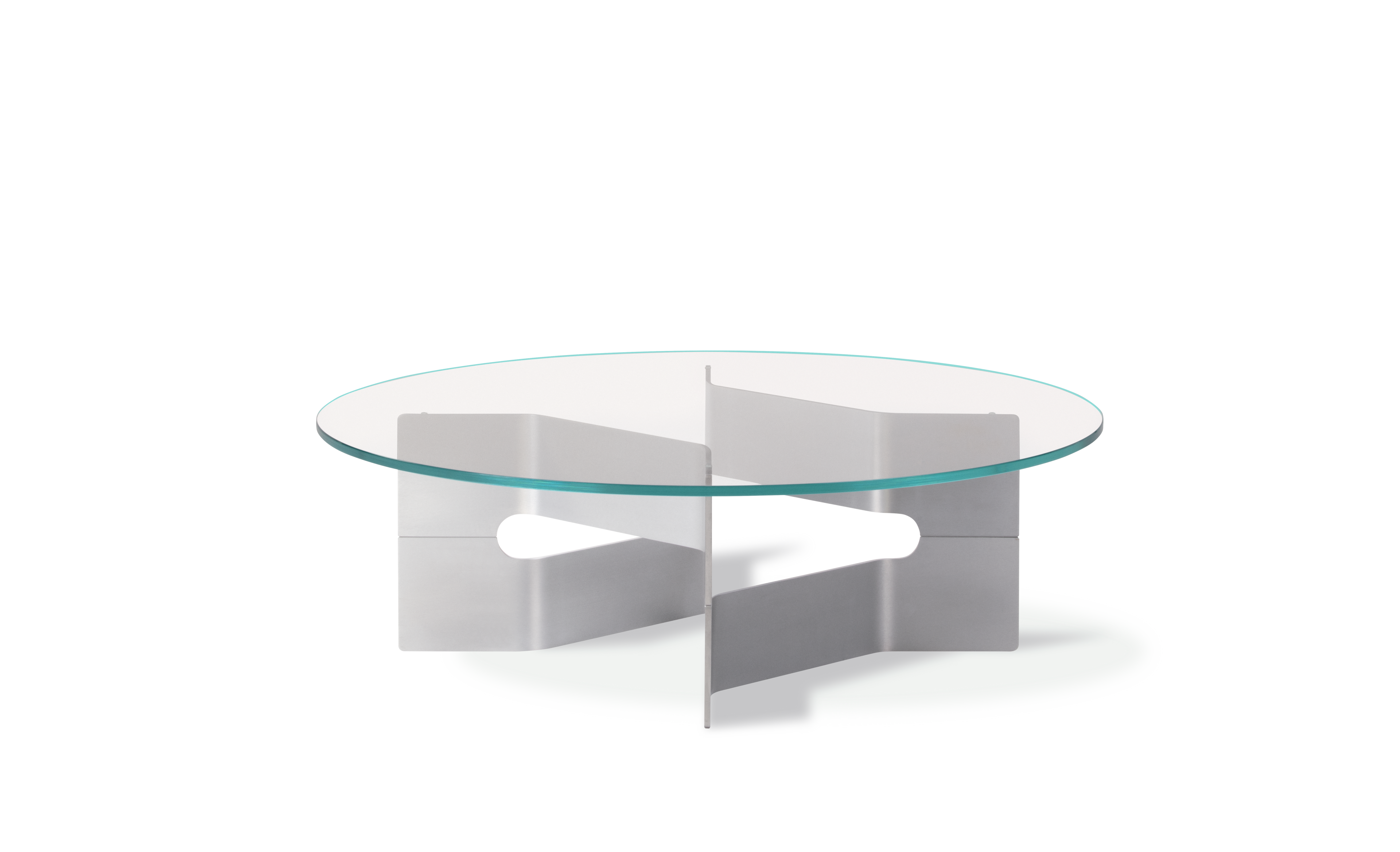 JG Coffee Table - Glas / Børstet Aluminium