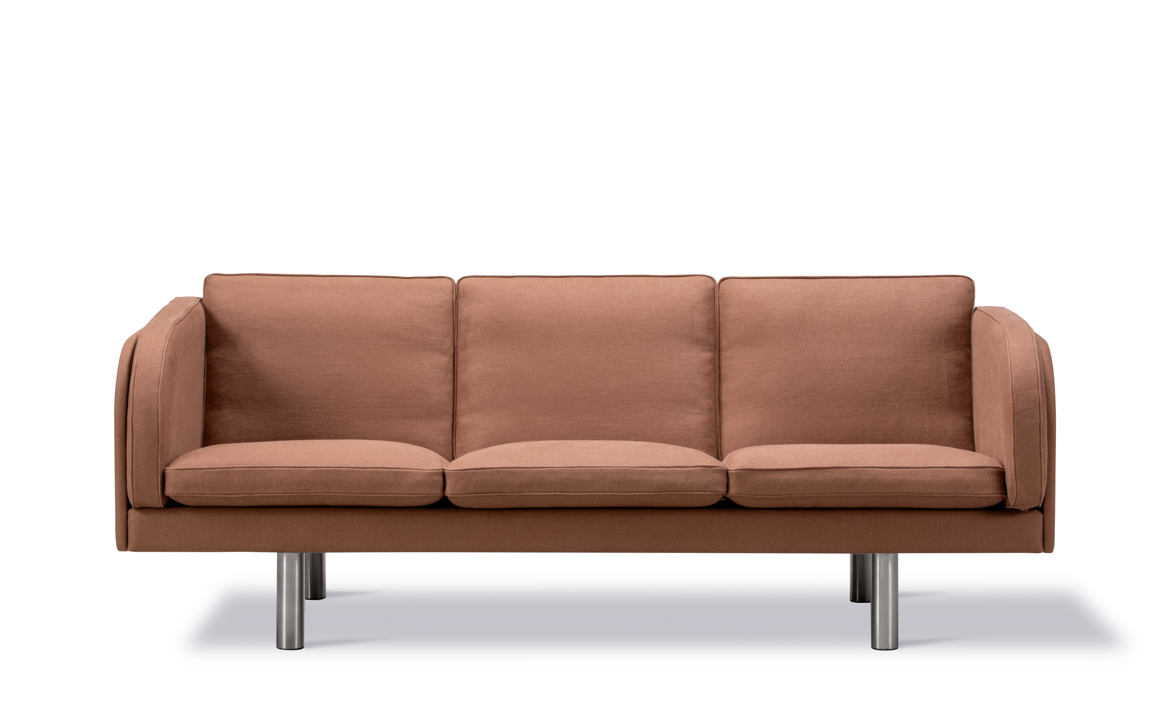 JG Sofa 3 seater - Grand linen 4803 / Brushed steel