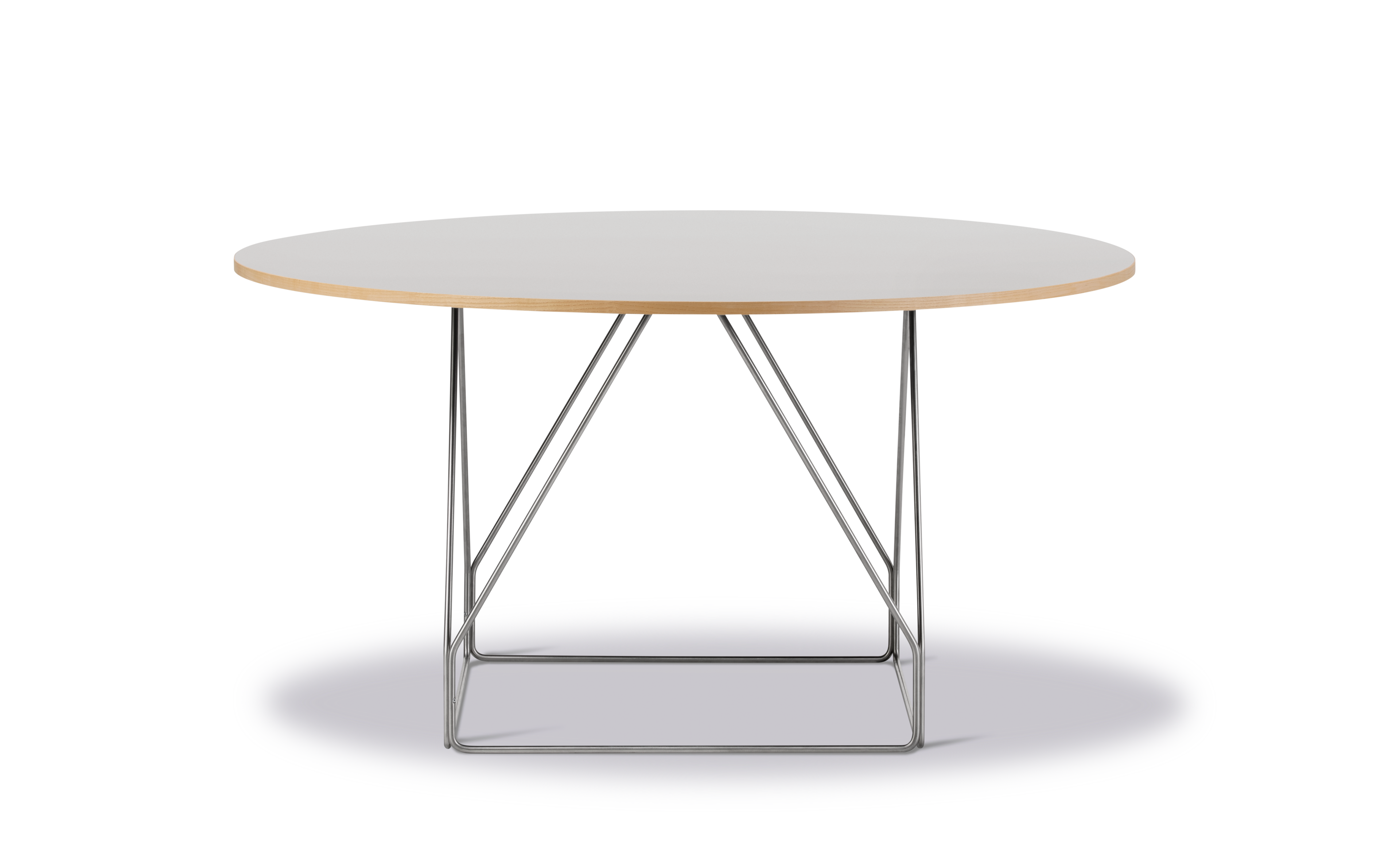 JG Table - Grey linoleum / Brushed steel