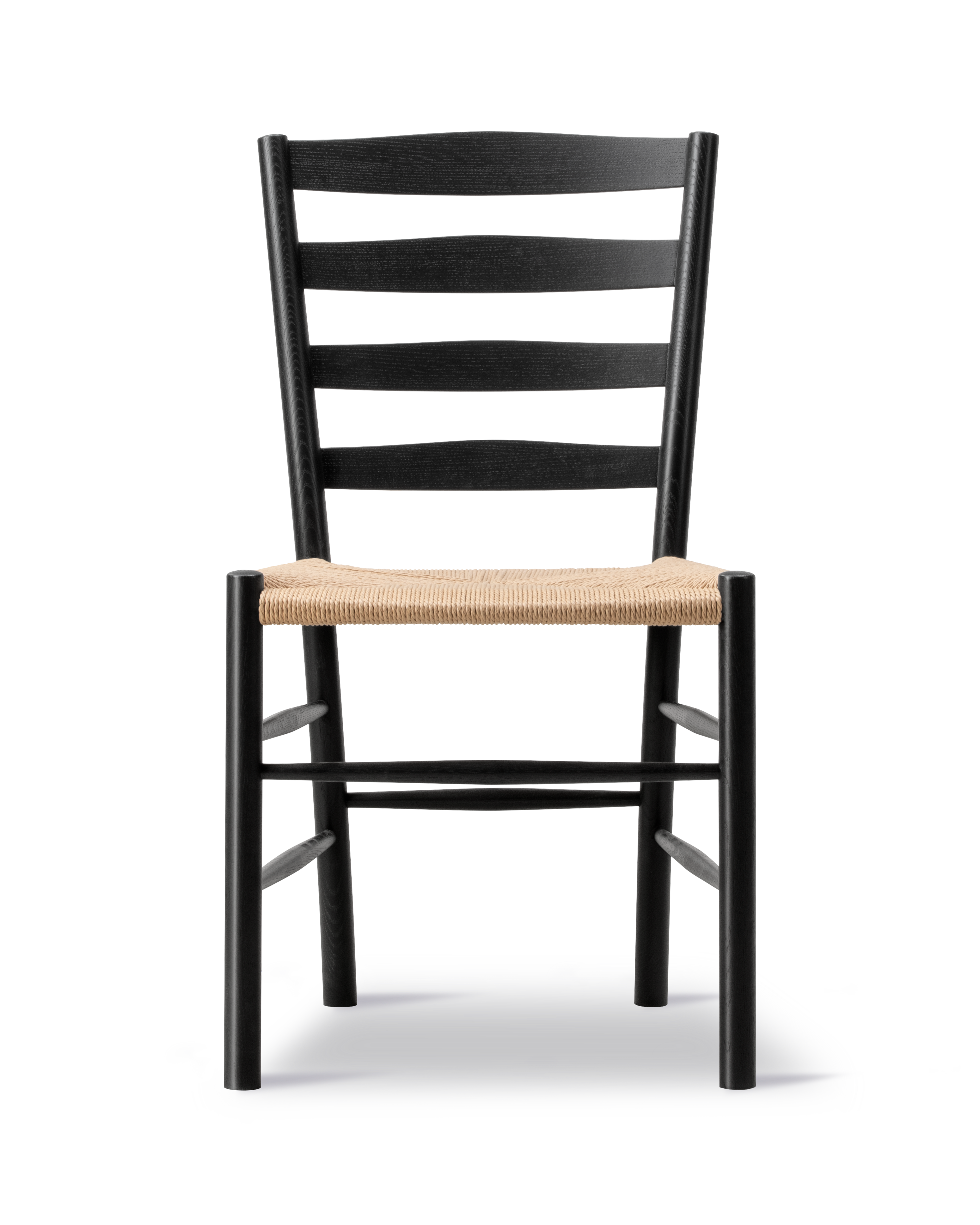 Klint Chair - Naturfarvet flet / Sortlakeret eg