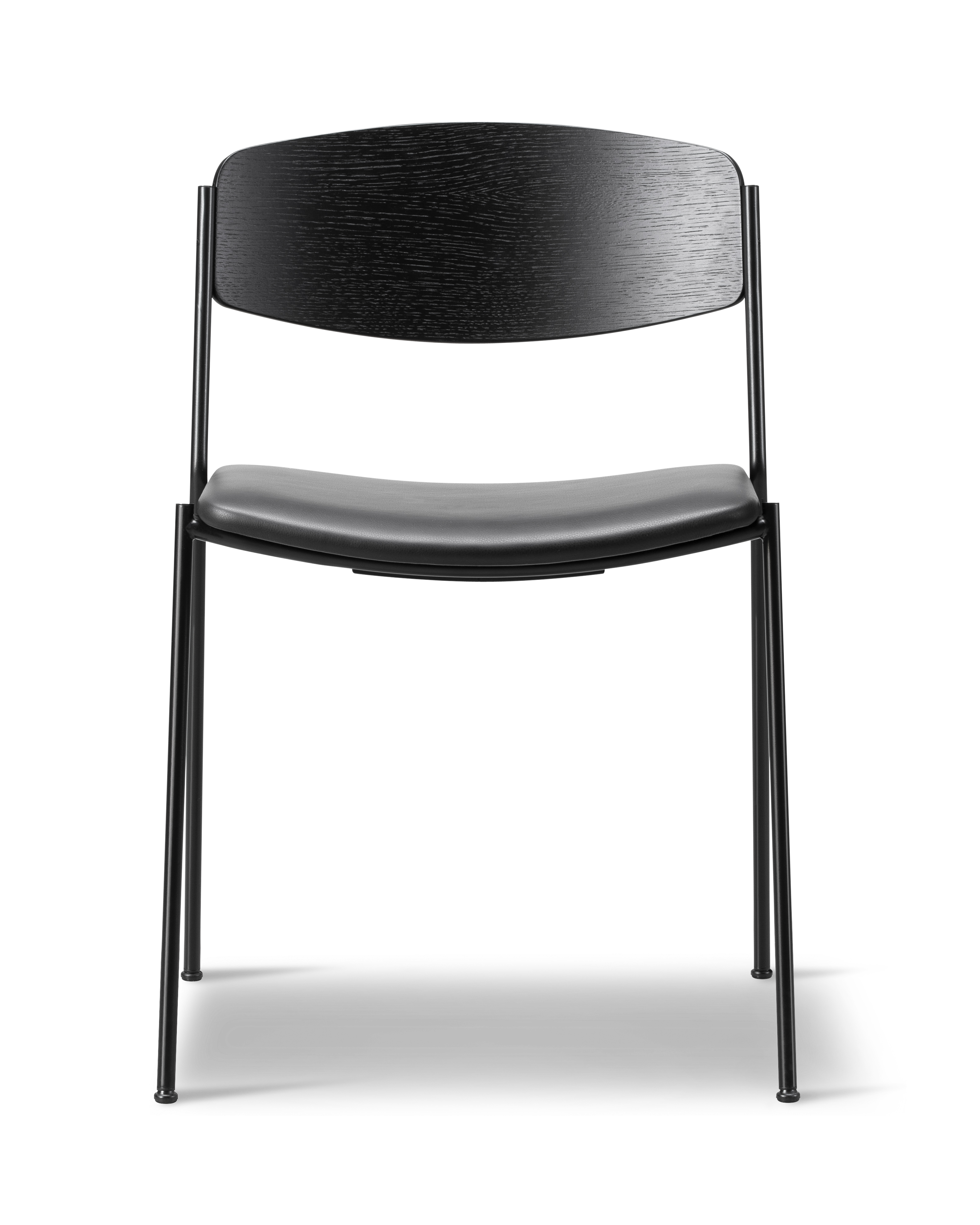 Lynderup - Black lacquered ash / Leather 301 Omni / Black steel frame