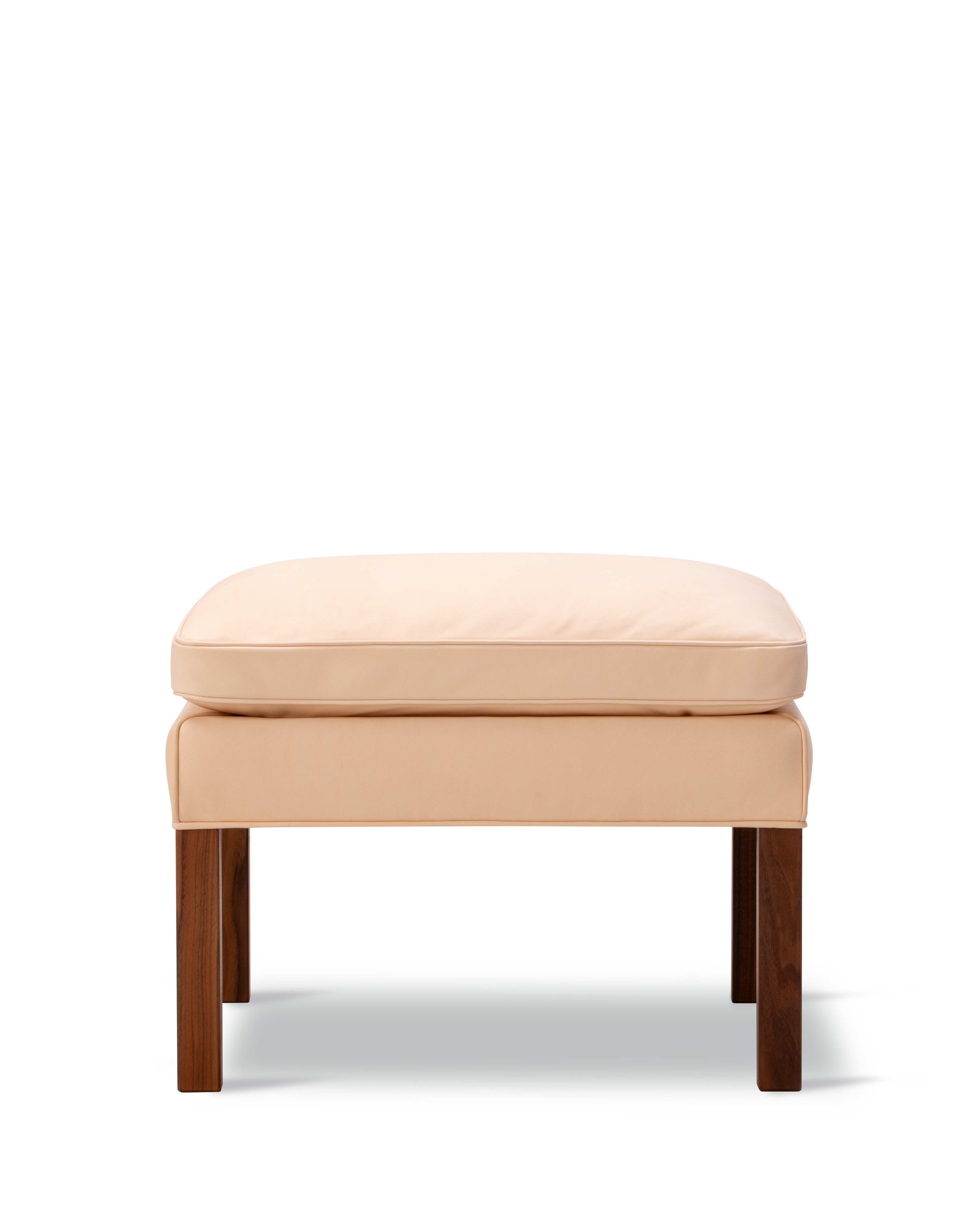 Mogensen 2202 Ottoman - Leather 90 Vegeta / Walnut